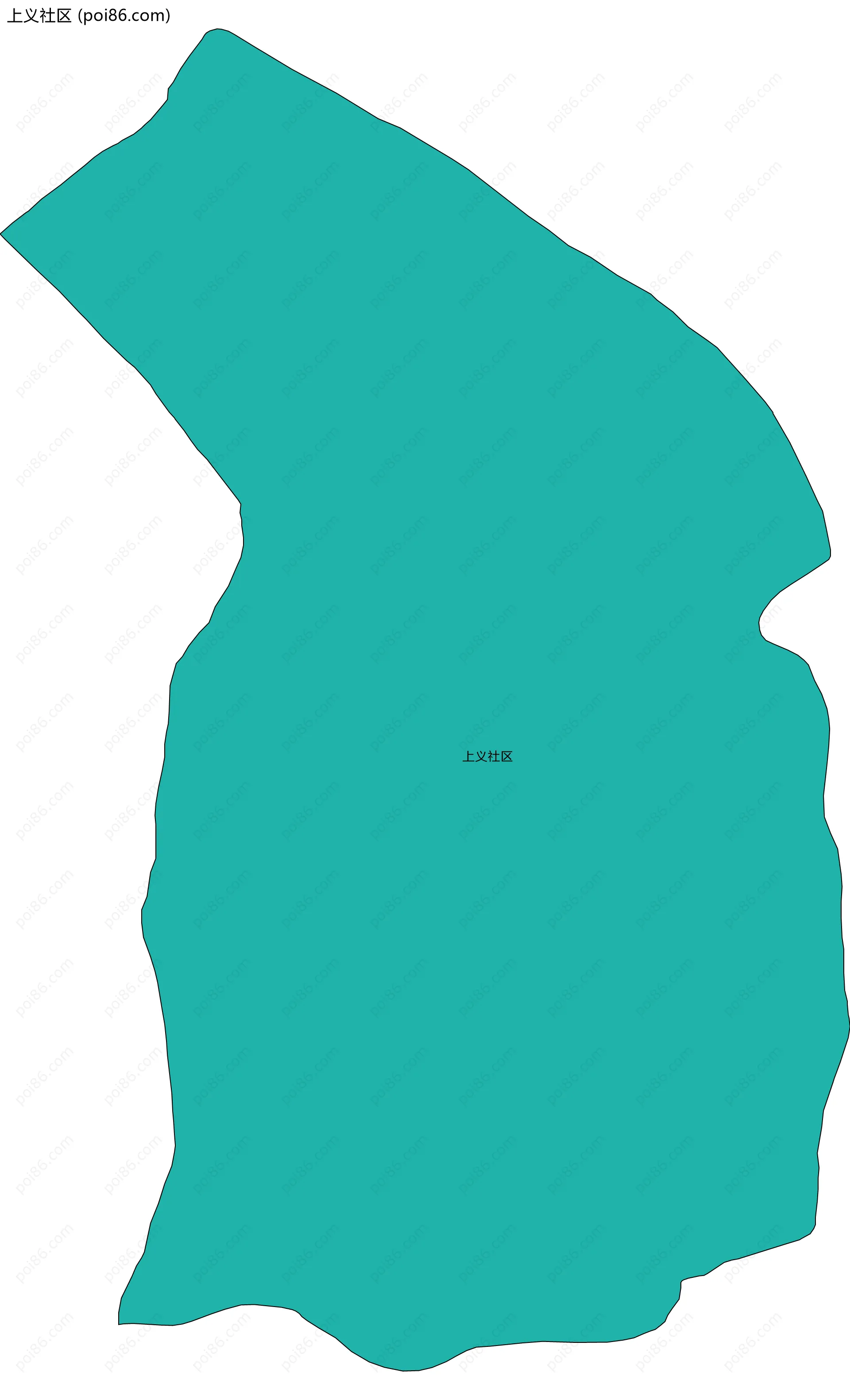 上义社区边界地图