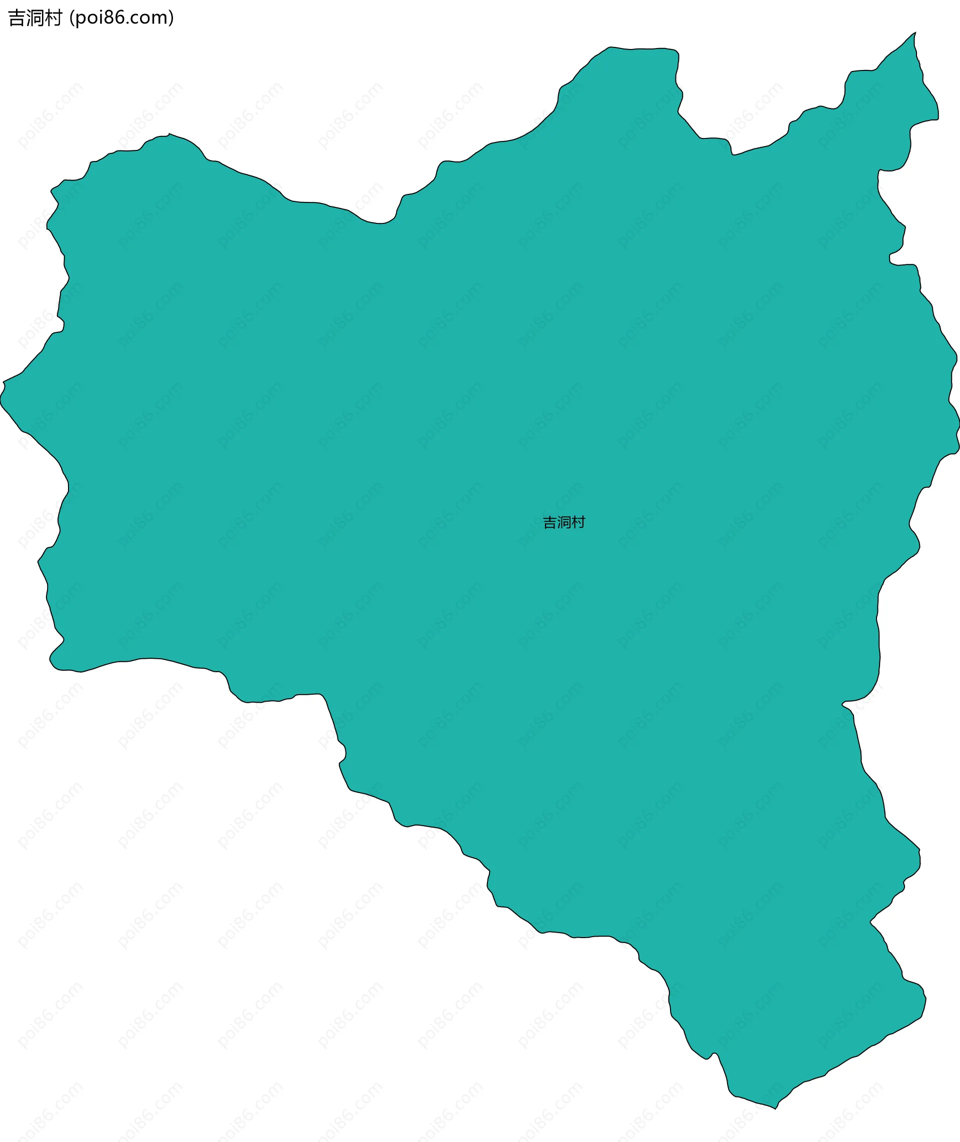 吉洞村边界地图