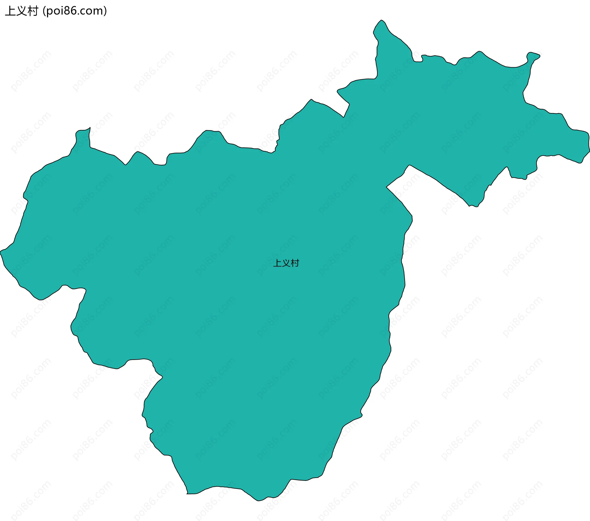 上义村边界地图