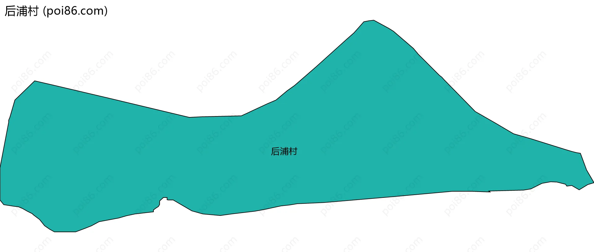 后浦村边界地图