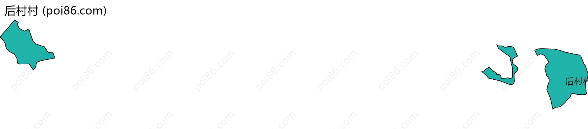 后村村边界地图
