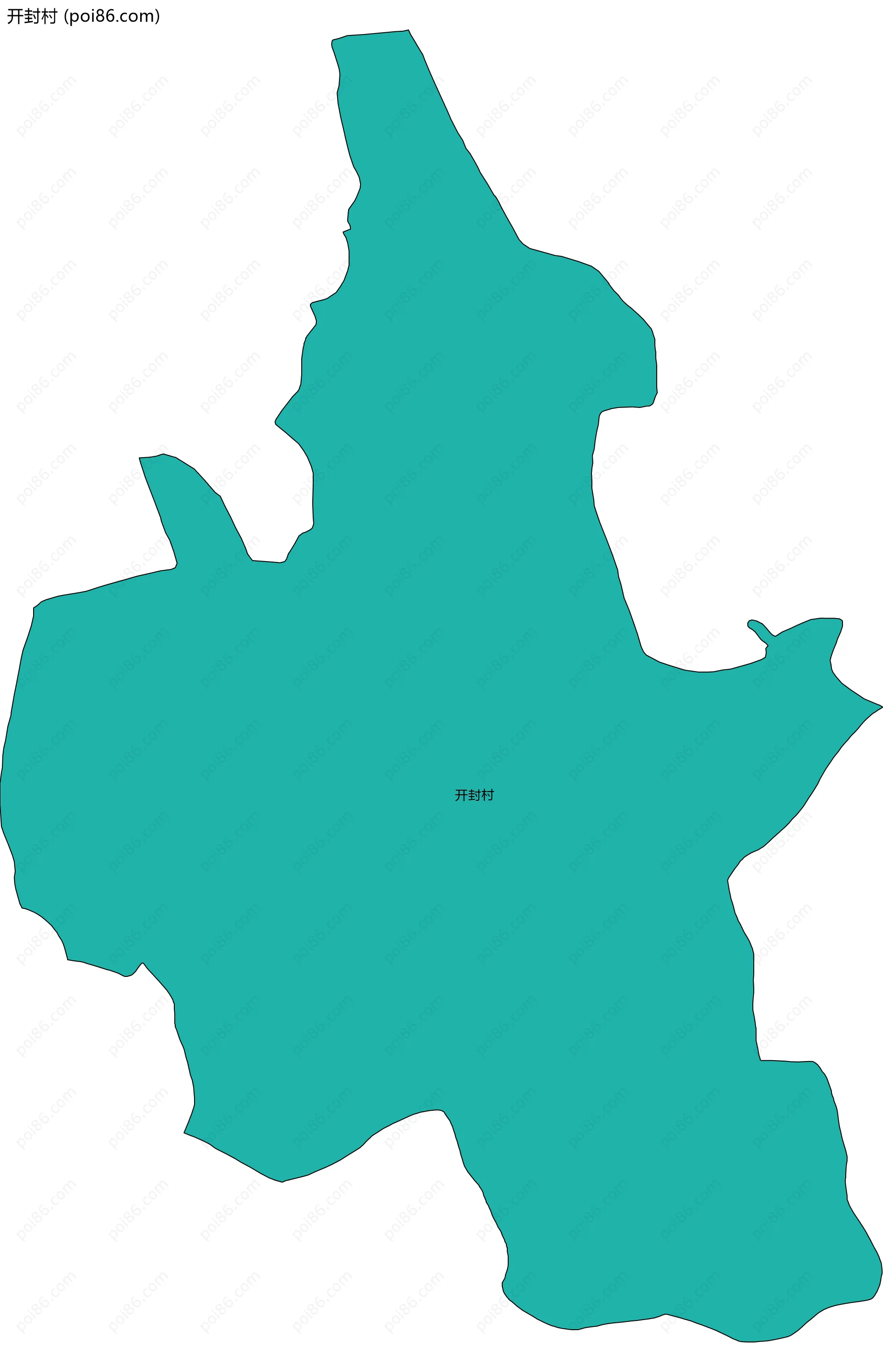 开封村边界地图