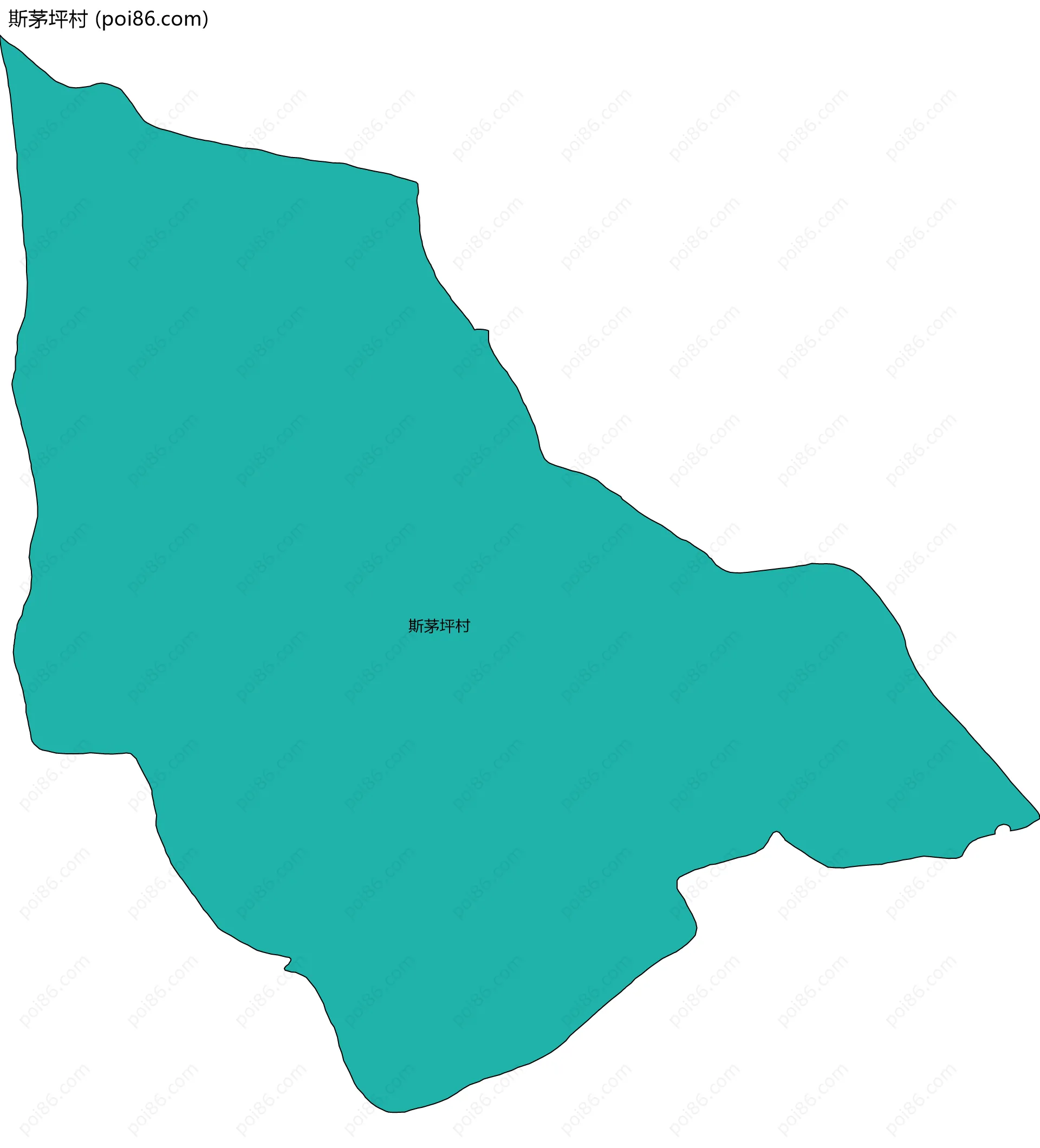 斯茅坪村边界地图