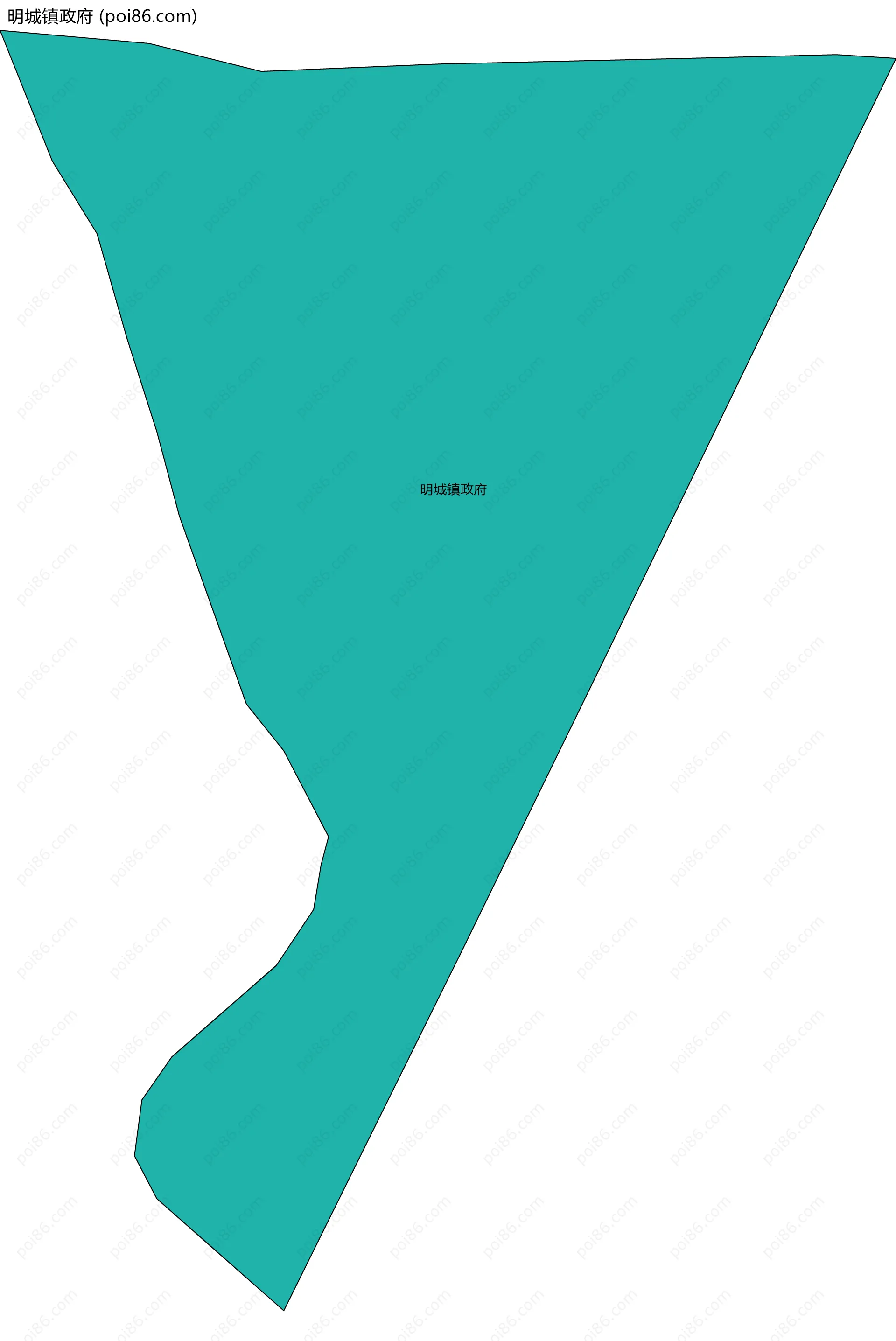 明城镇政府边界地图