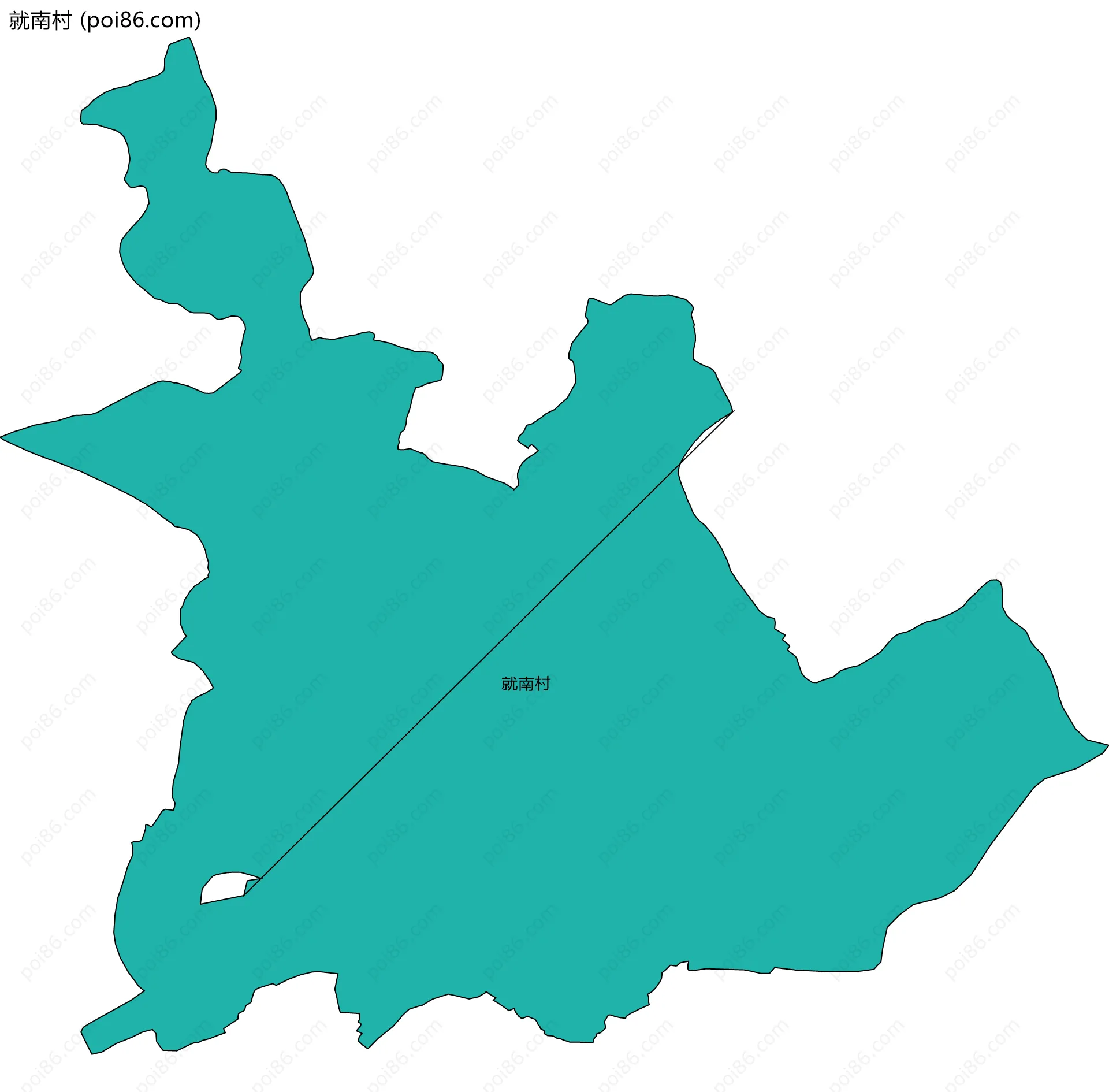 就南村边界地图