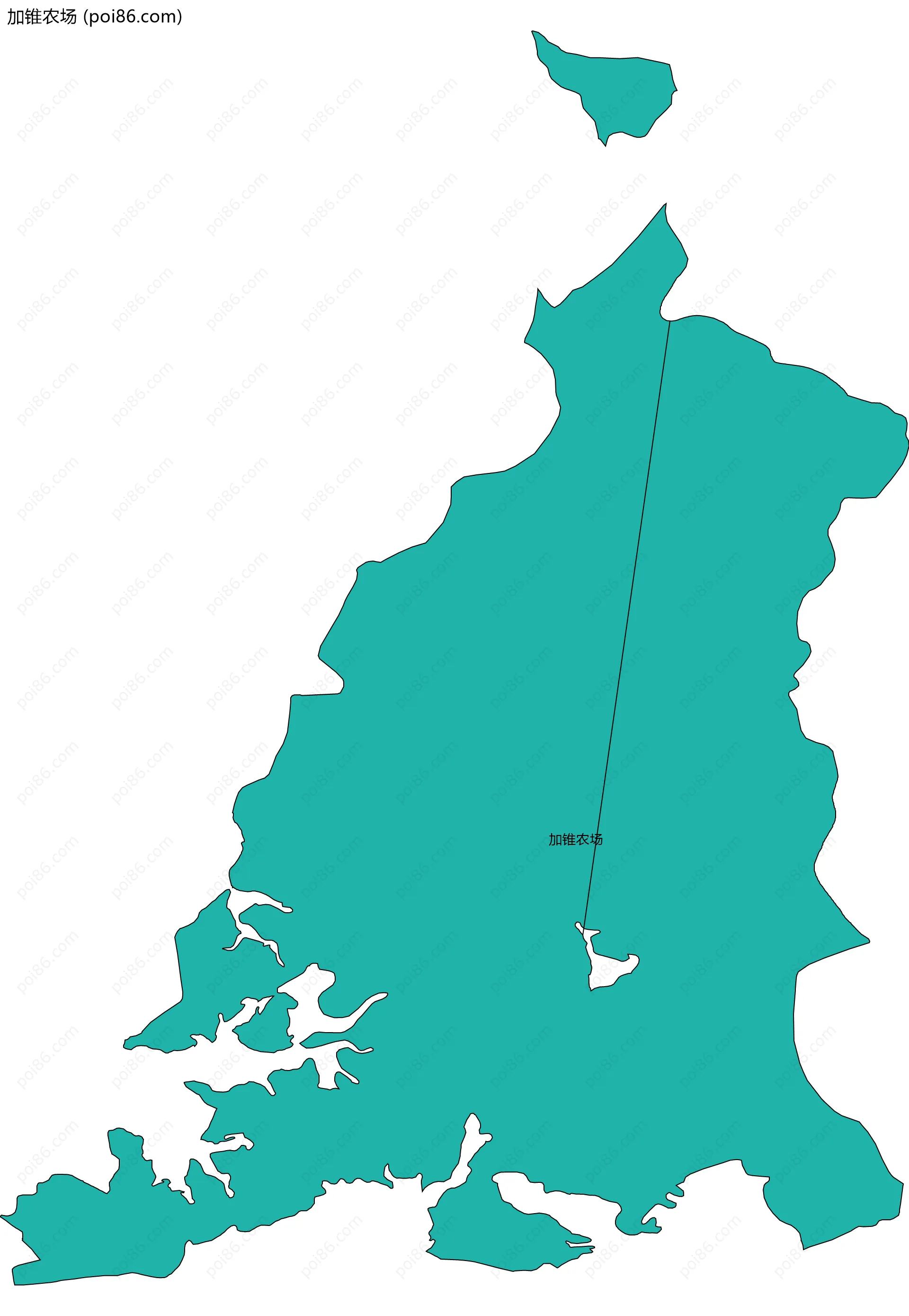 加锥农场边界地图