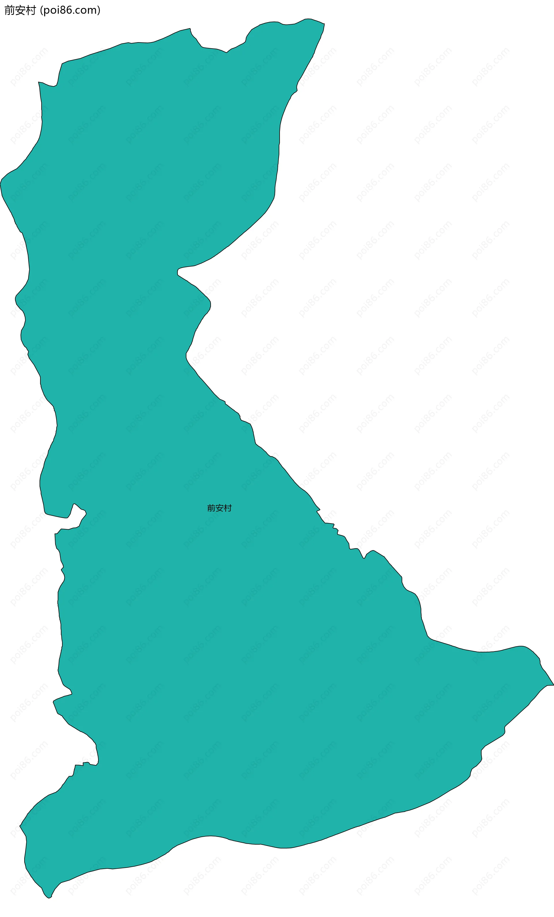 前安村边界地图