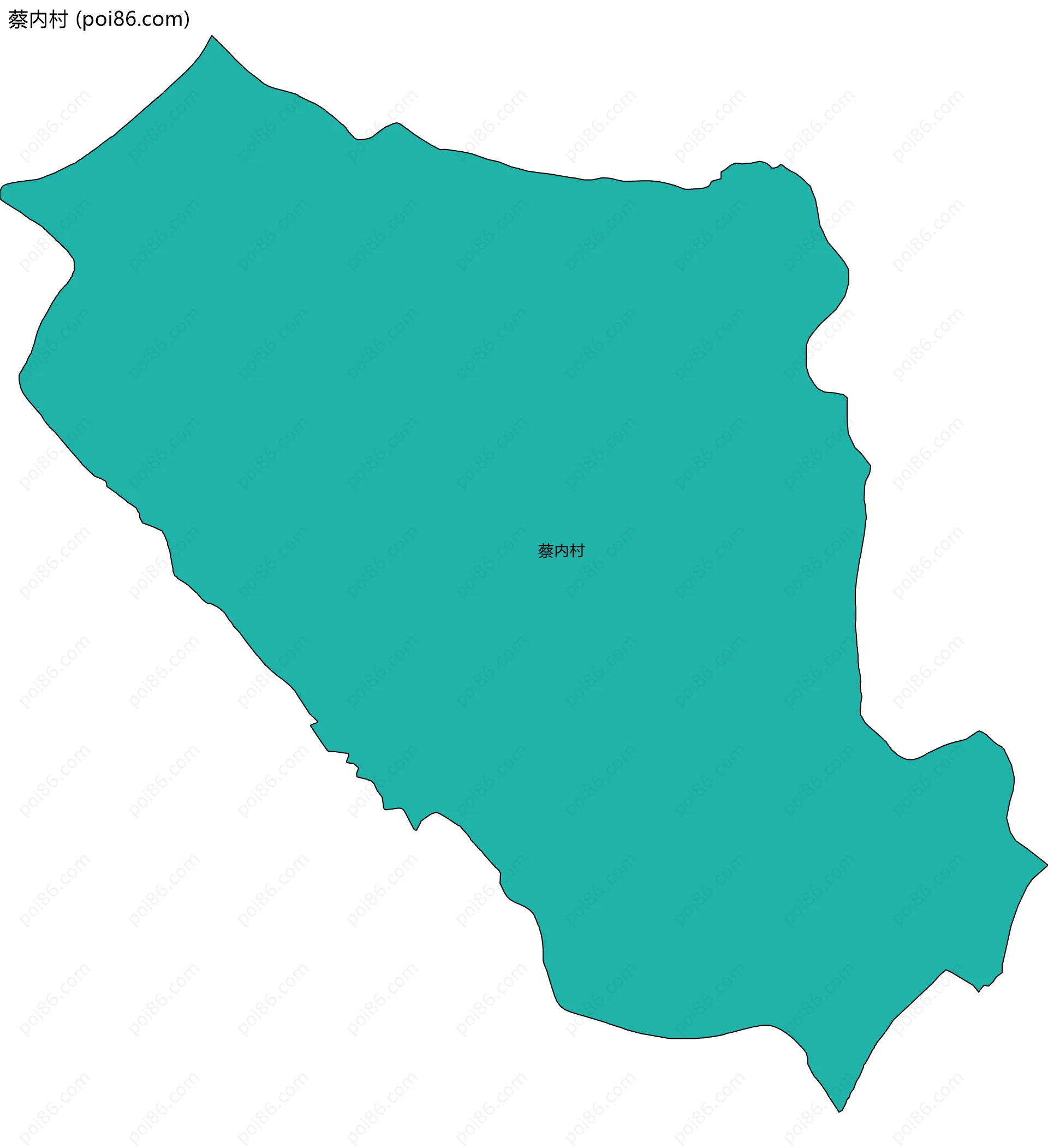 蔡内村边界地图