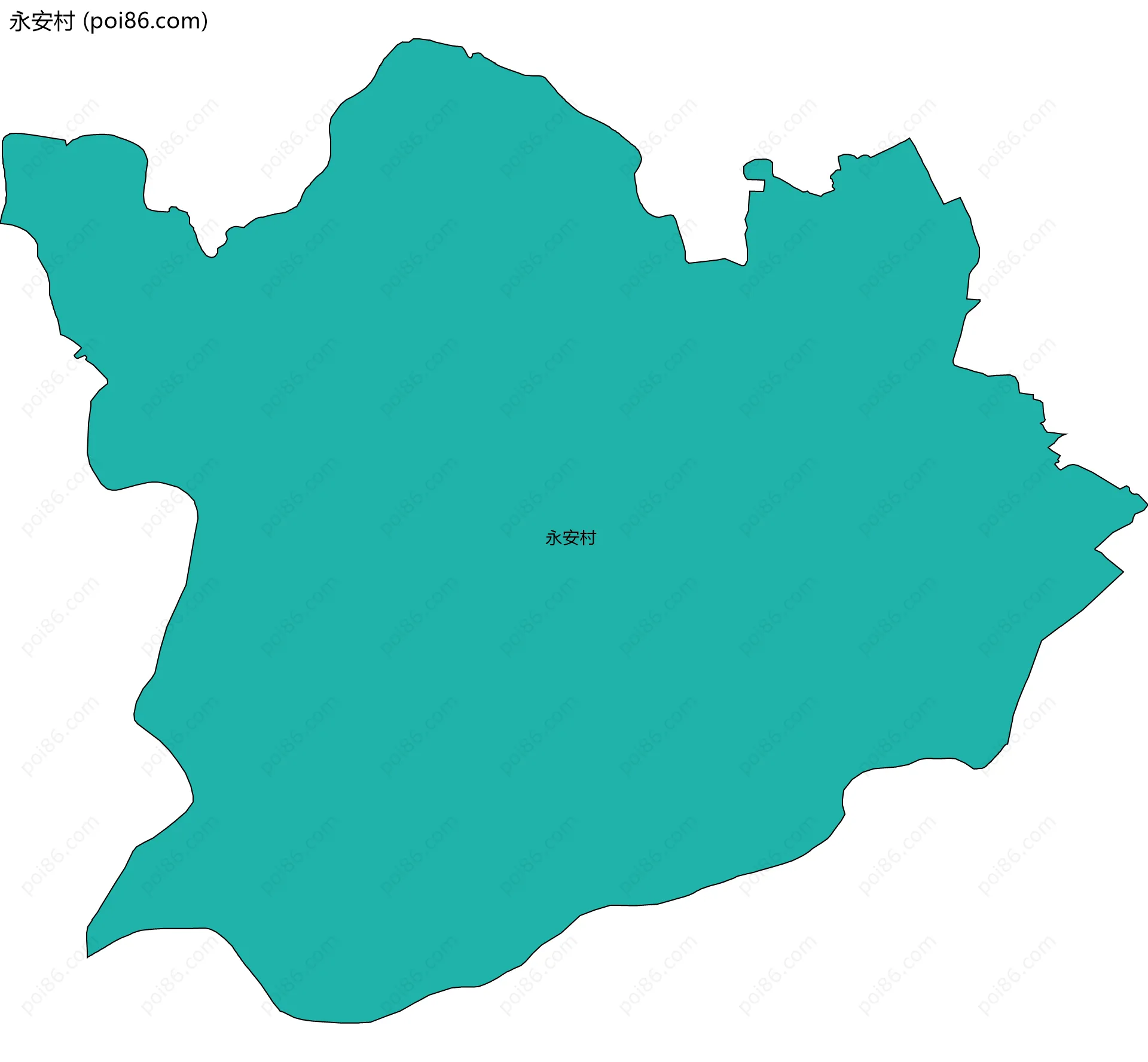 永安村边界地图