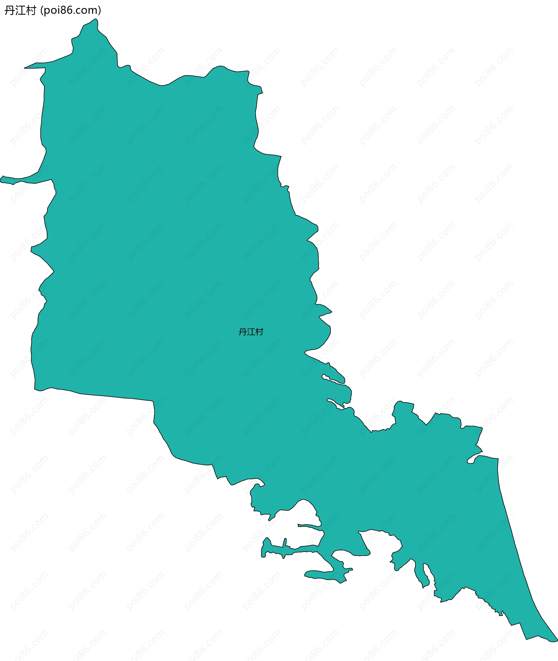 丹江村边界地图