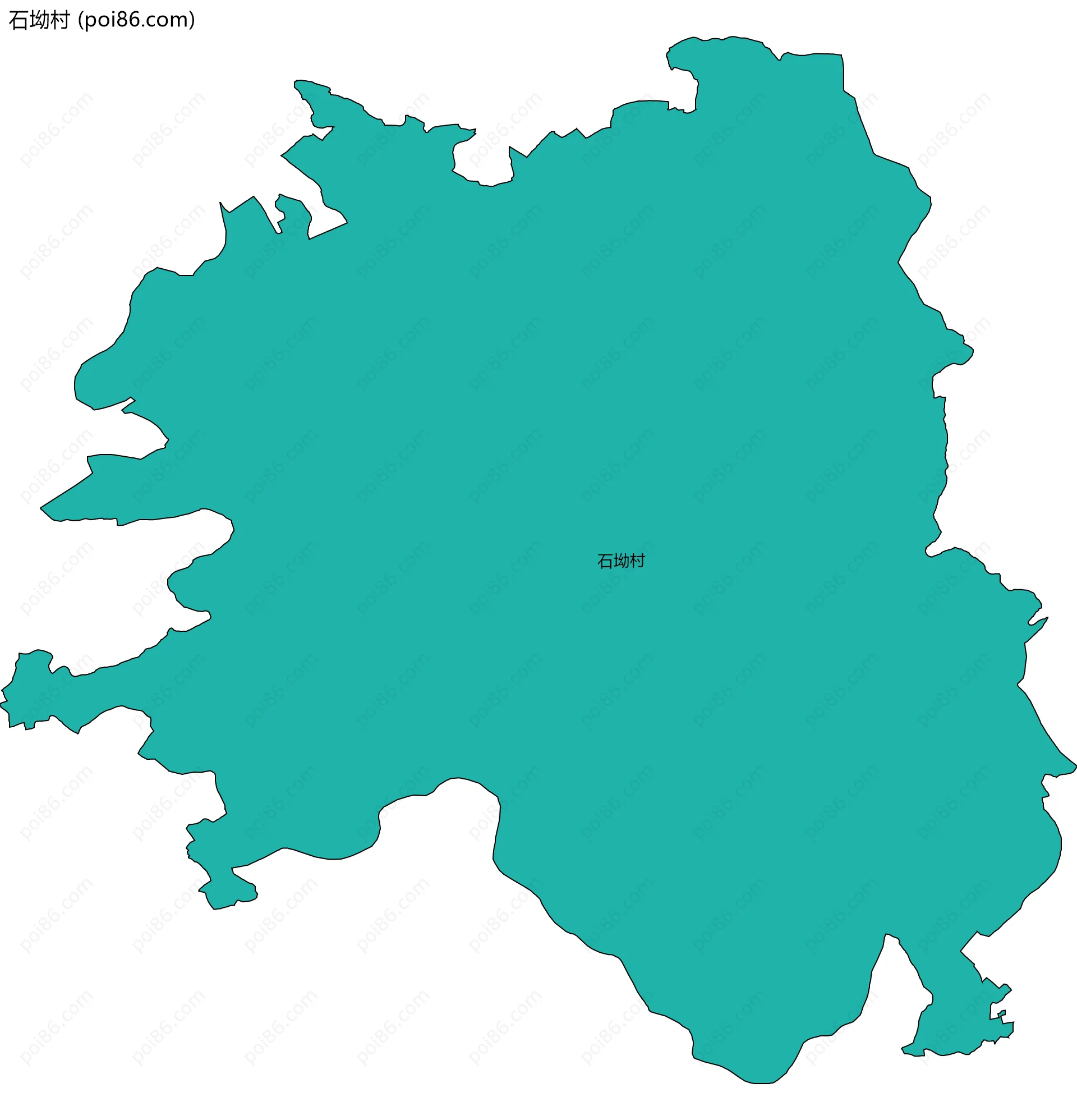 石坳村边界地图