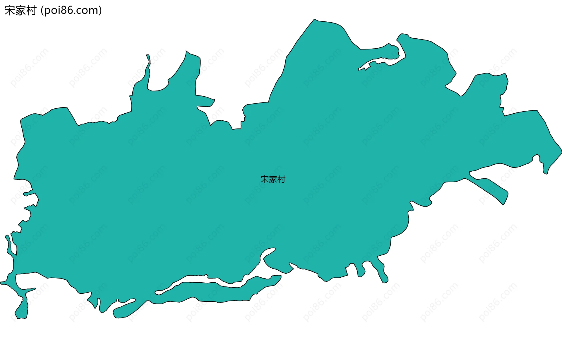 宋家村边界地图