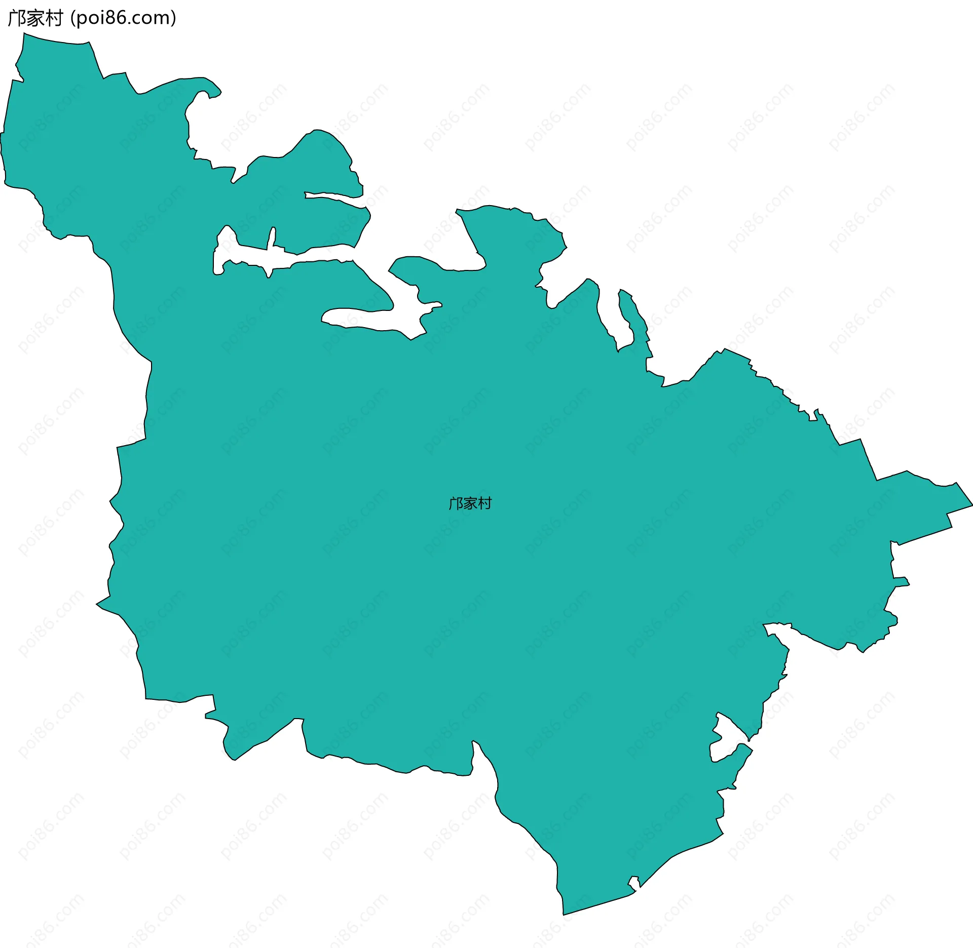 邝家村边界地图