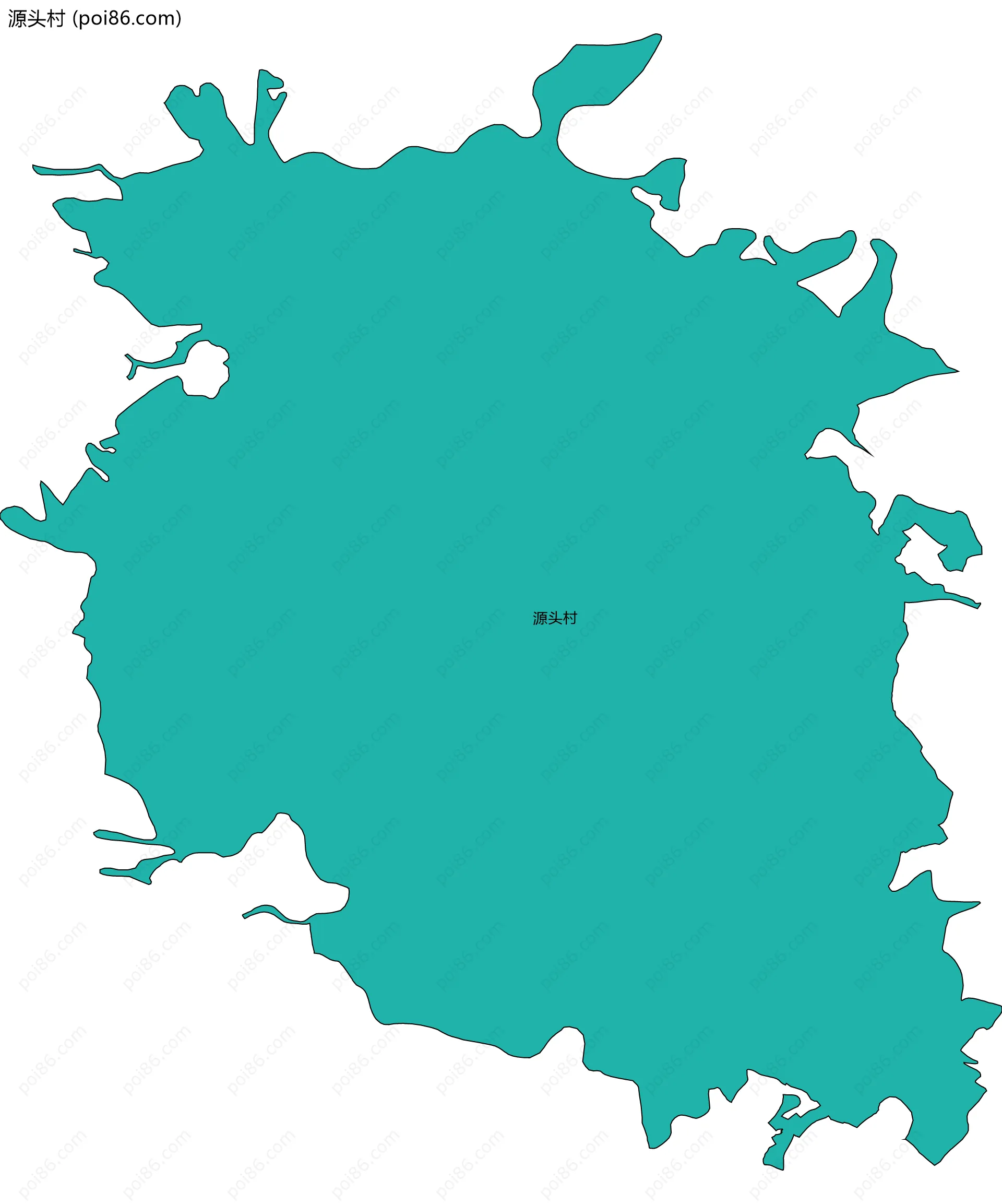 源头村边界地图