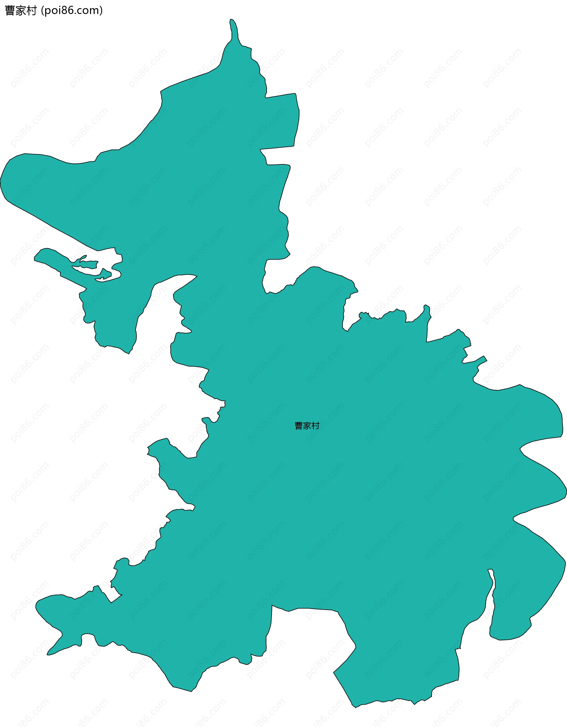 曹家村边界地图