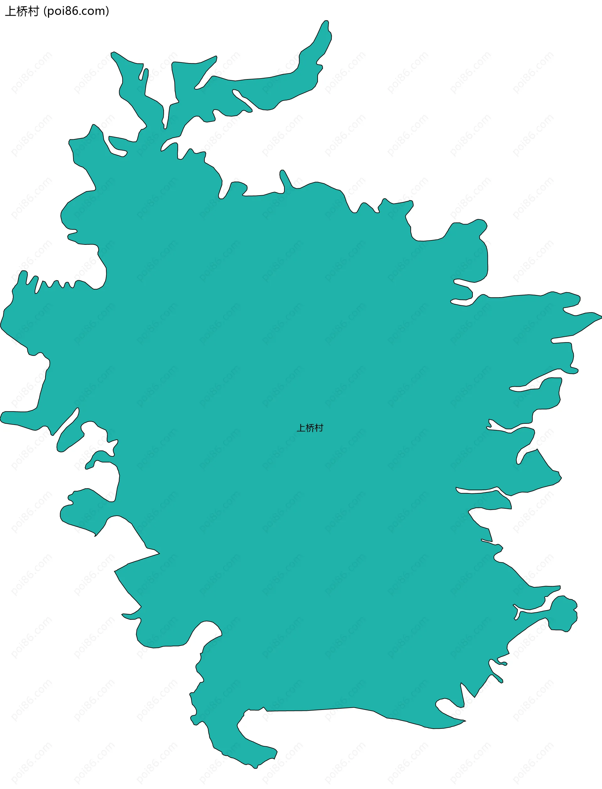 上桥村边界地图