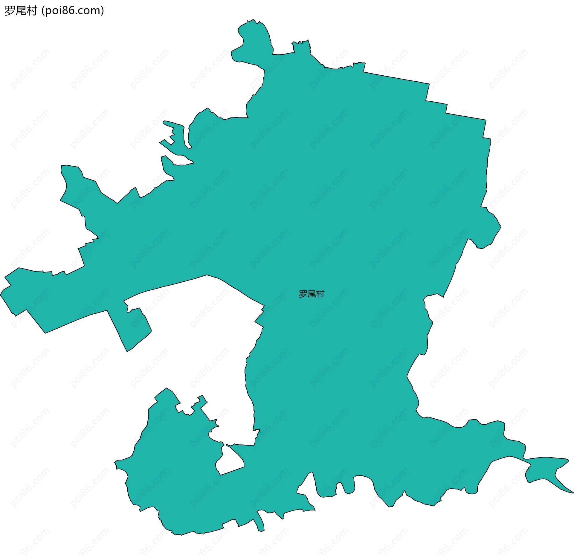 罗尾村边界地图