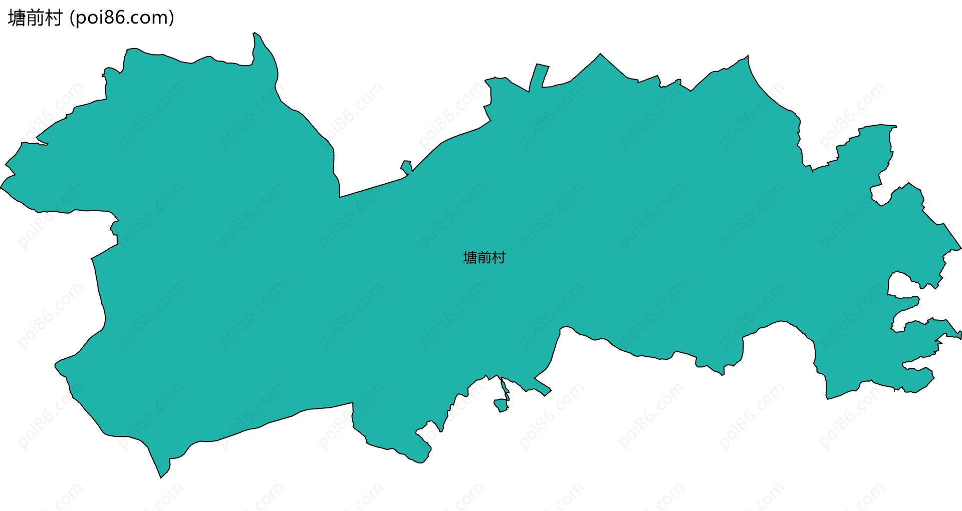 塘前村边界地图