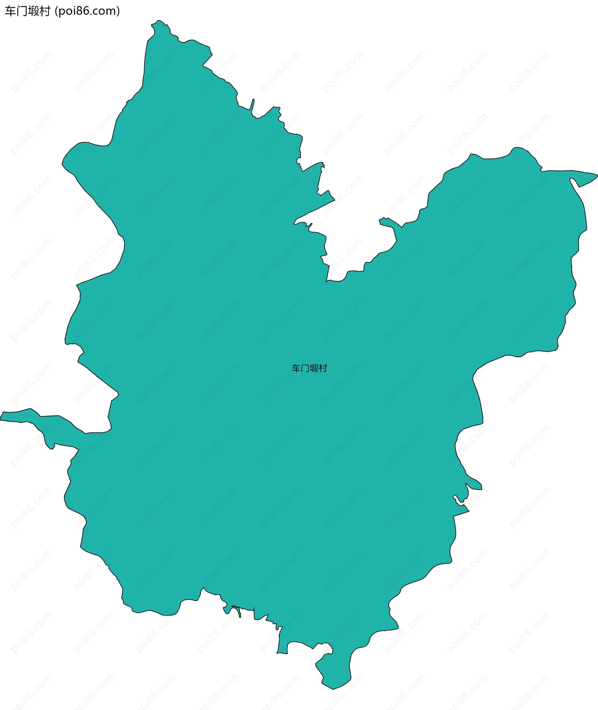 车门塅村边界地图