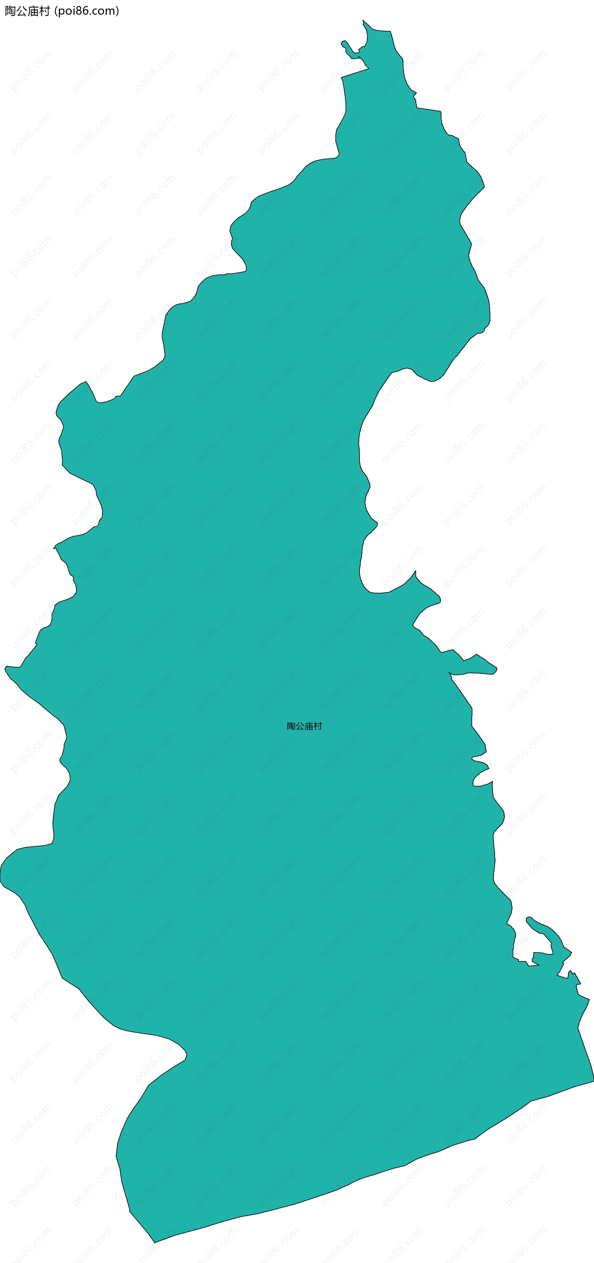 陶公庙村边界地图