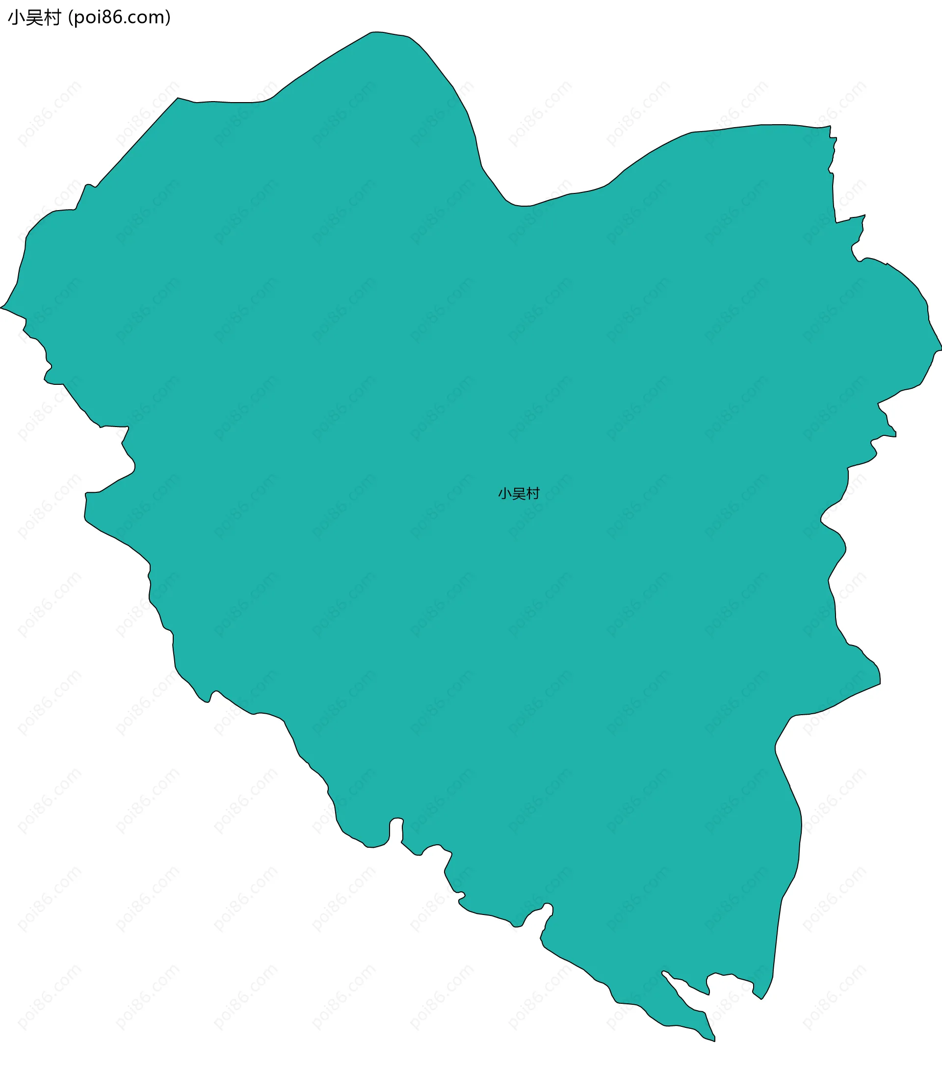 小吴村边界地图