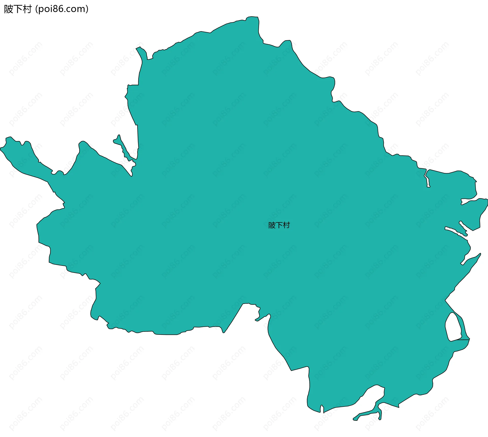 陂下村边界地图