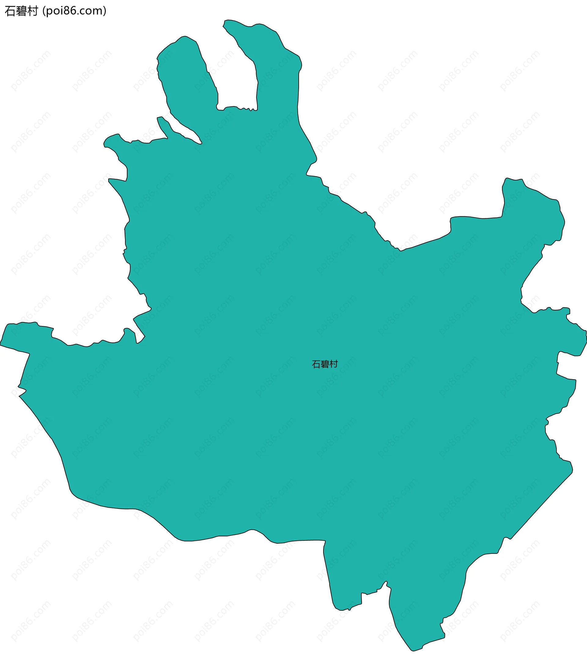 石碧村边界地图