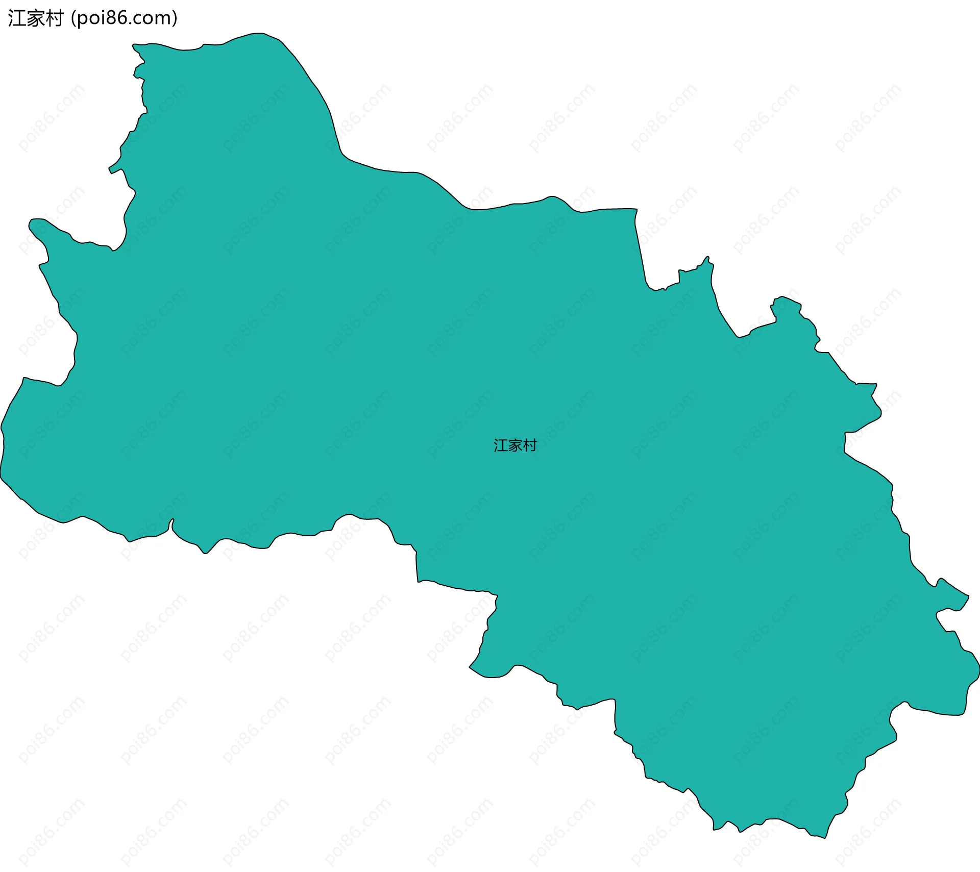 江家村边界地图