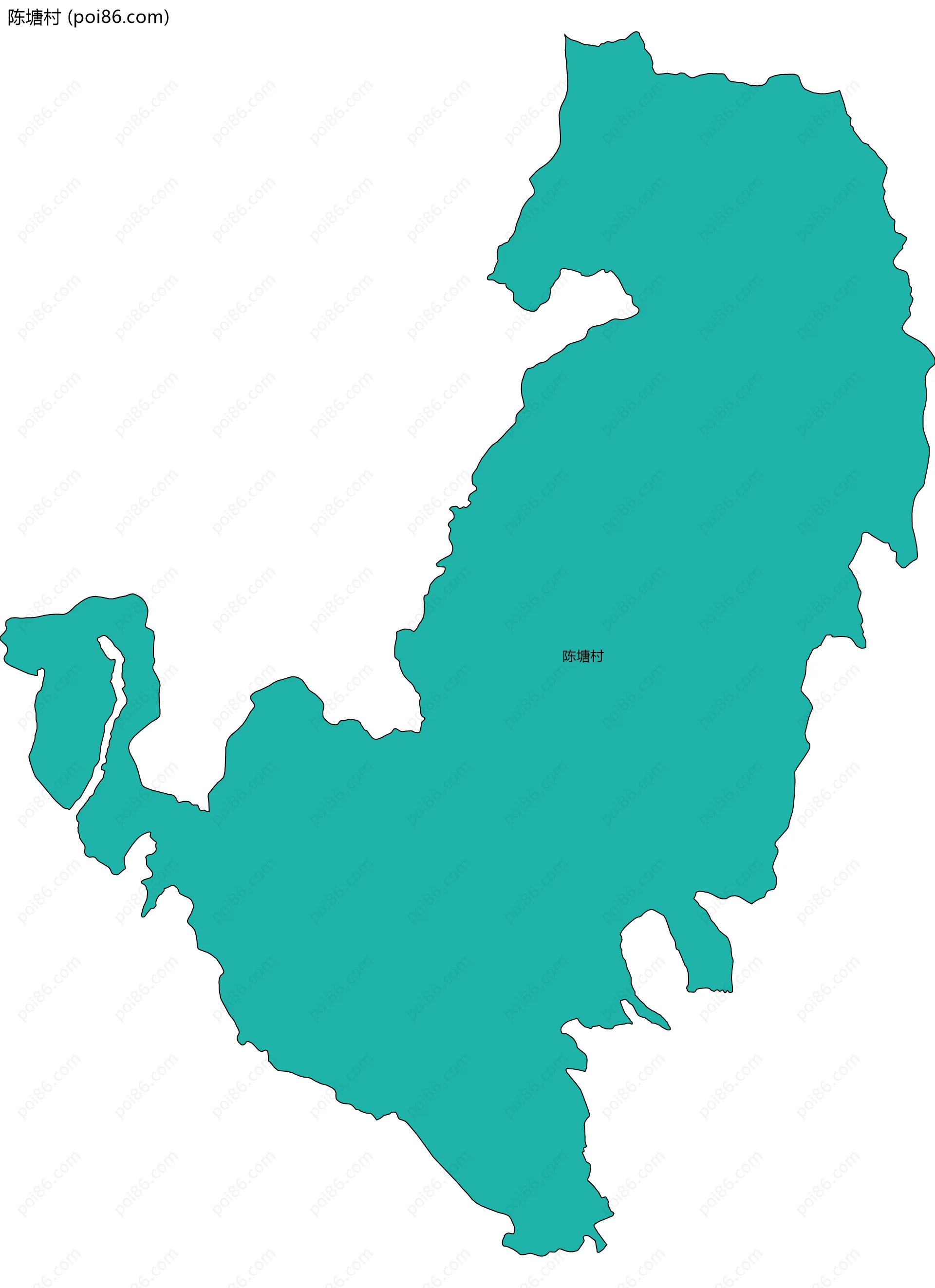 陈塘村边界地图