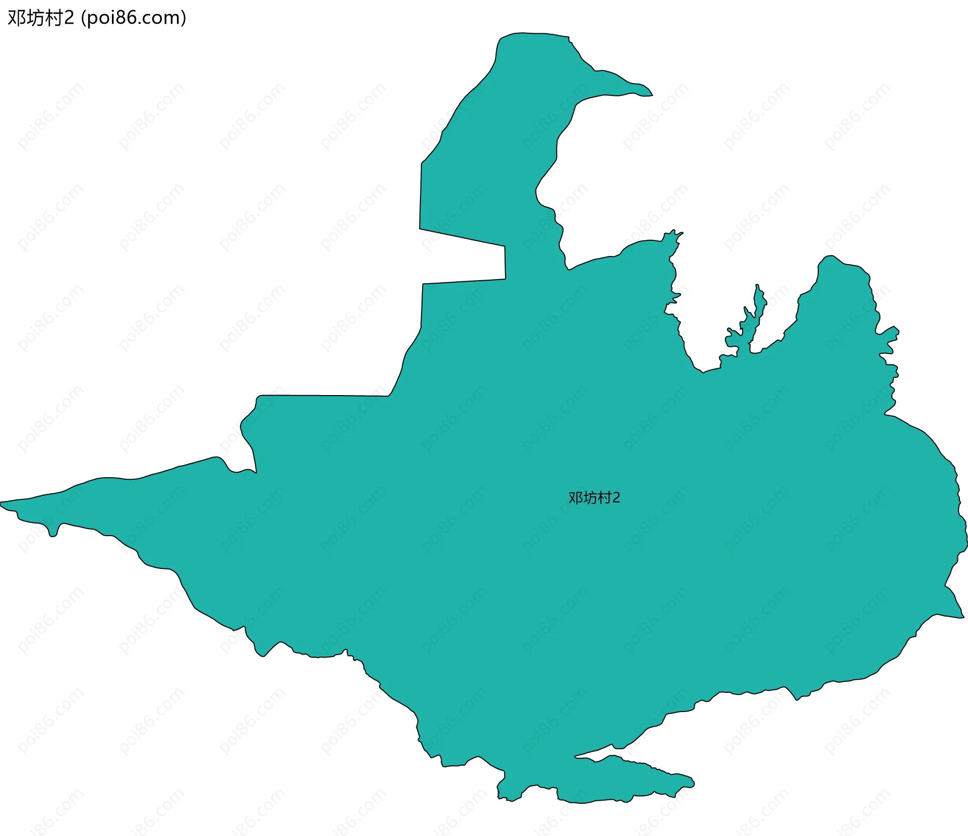 邓坊村2边界地图