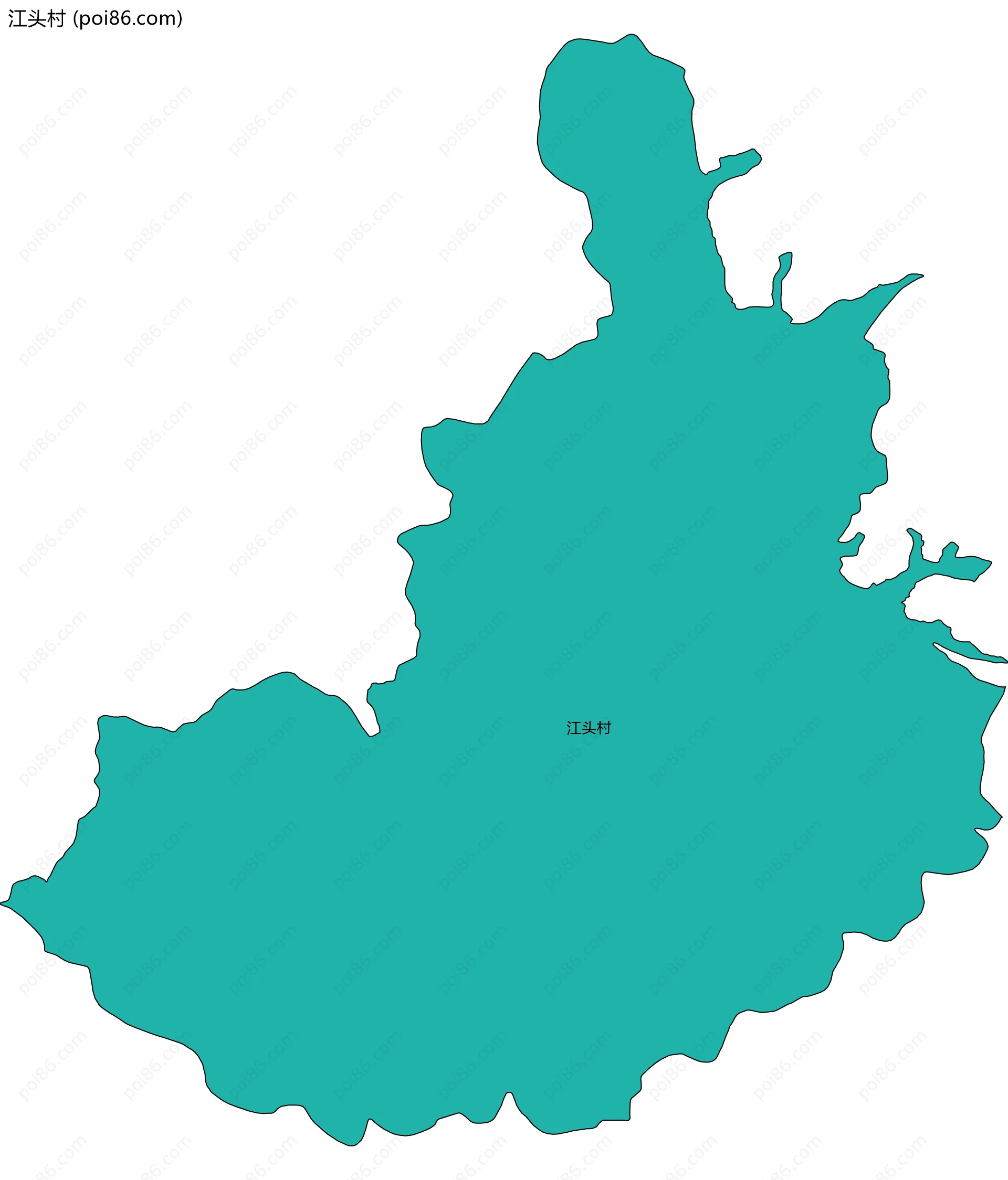 江头村边界地图