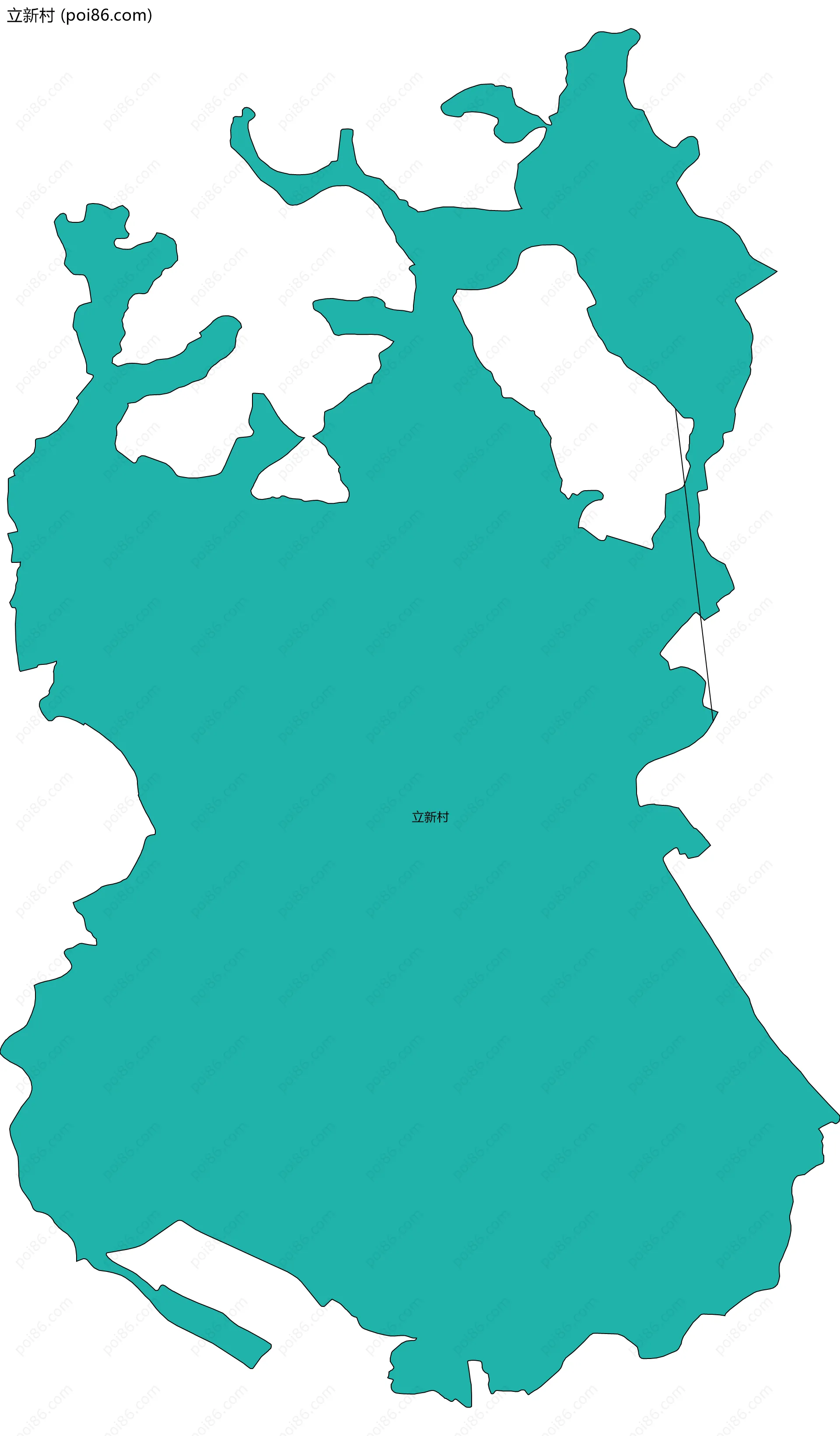 立新村边界地图