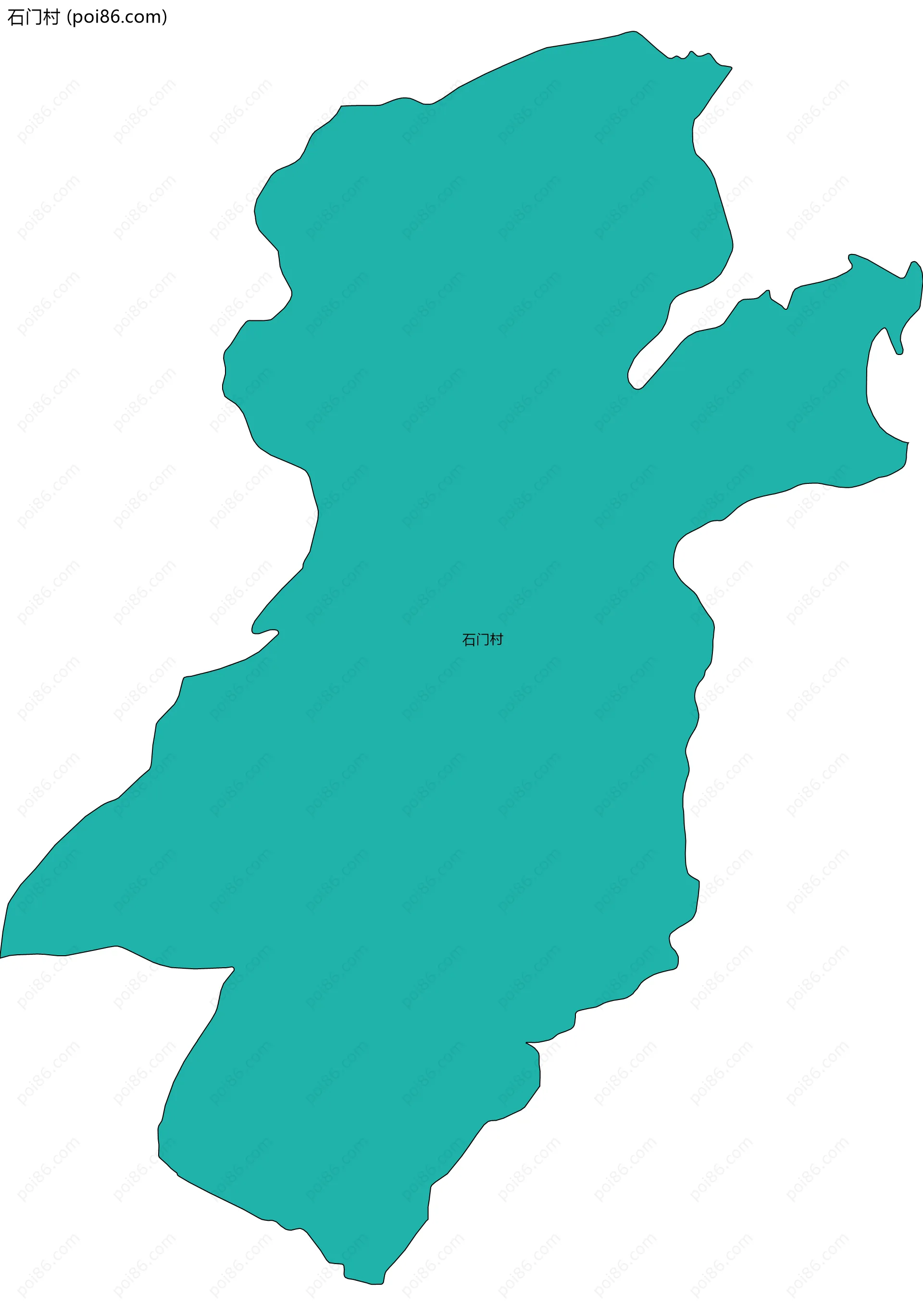 石门村边界地图