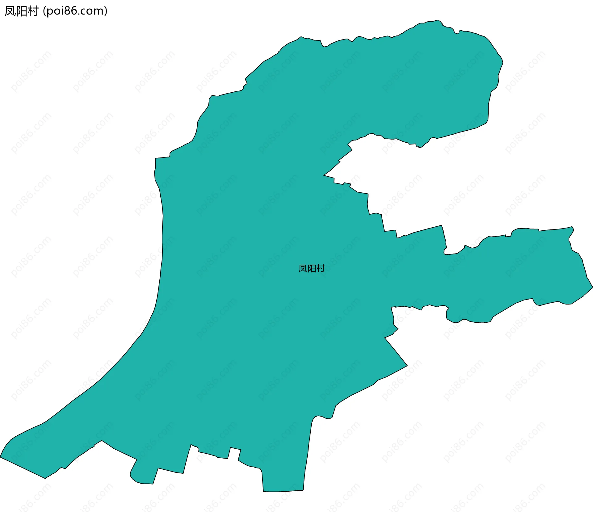 凤阳村边界地图