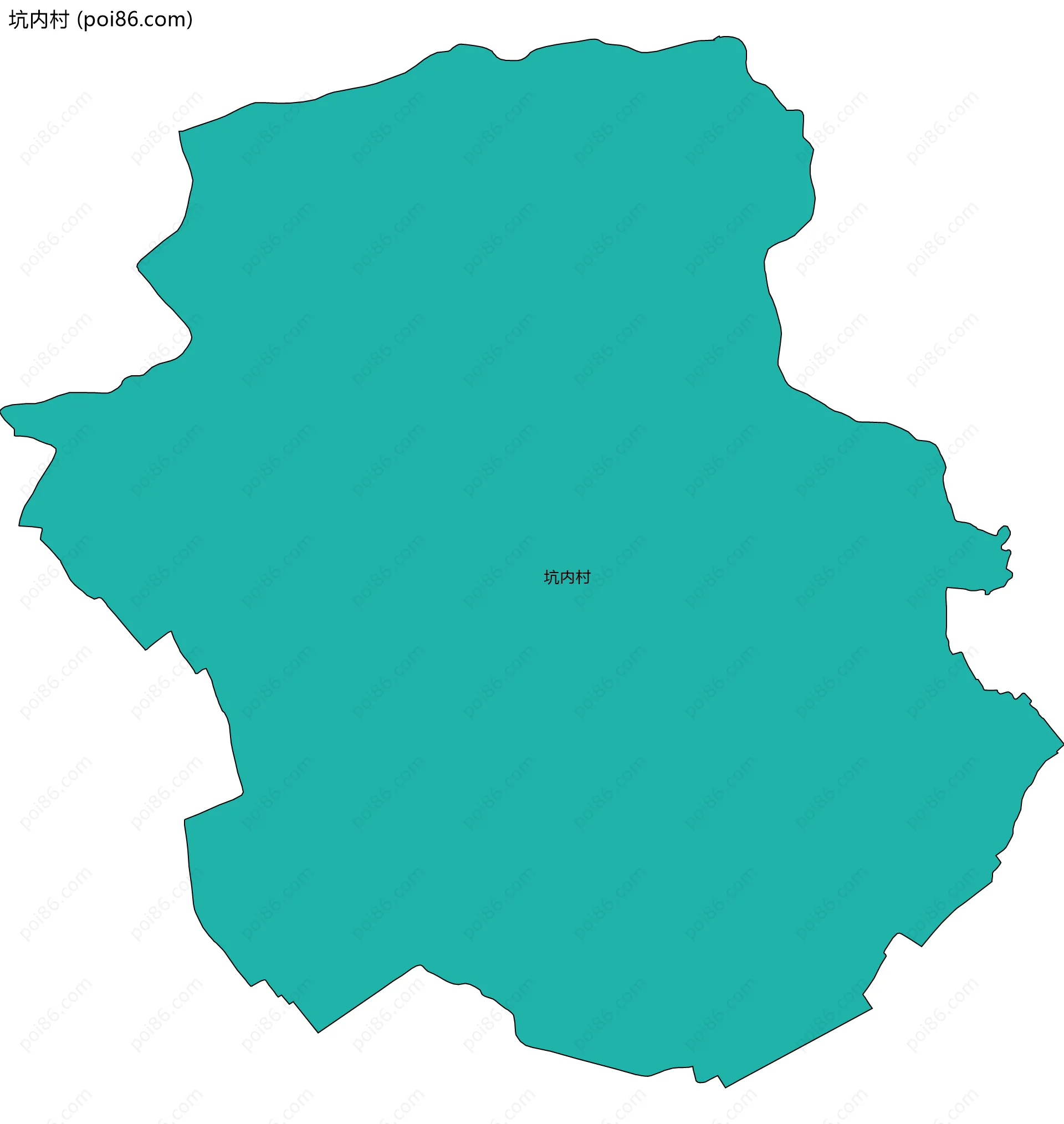 坑内村边界地图