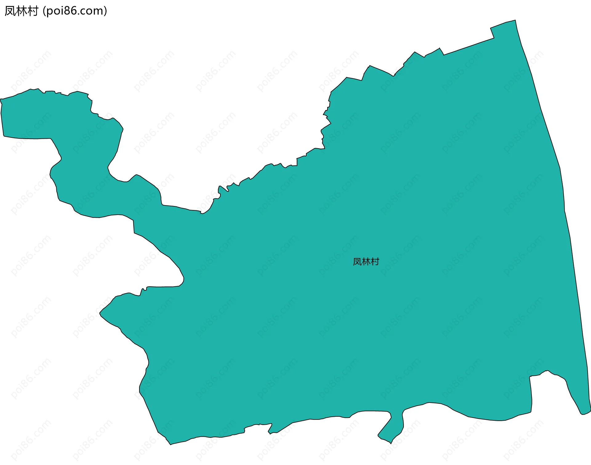 凤林村边界地图