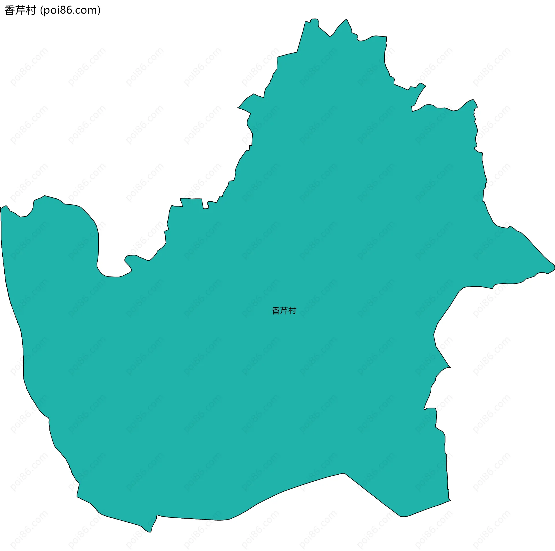 香芹村边界地图