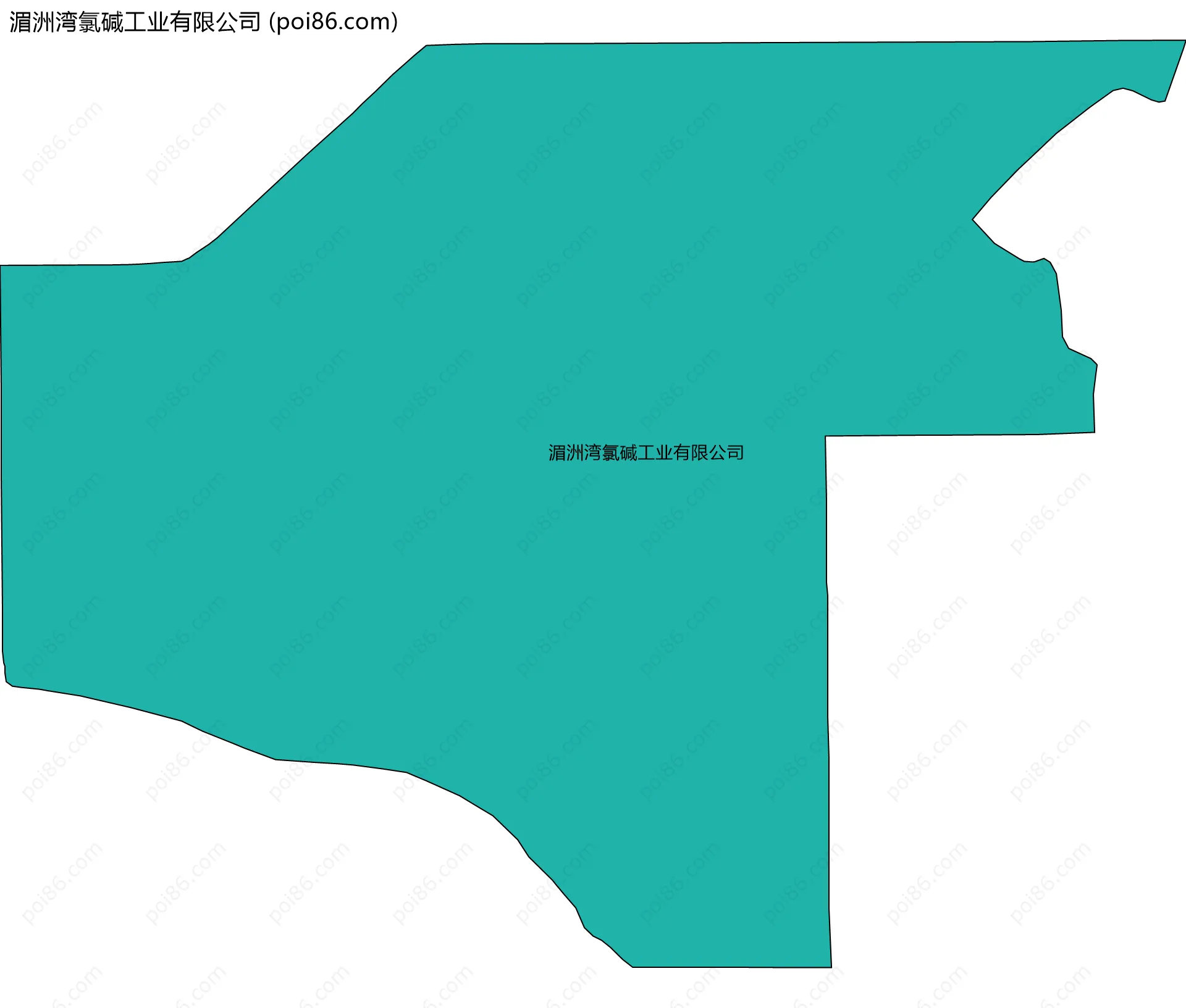 湄洲湾氯碱工业有限公司边界地图