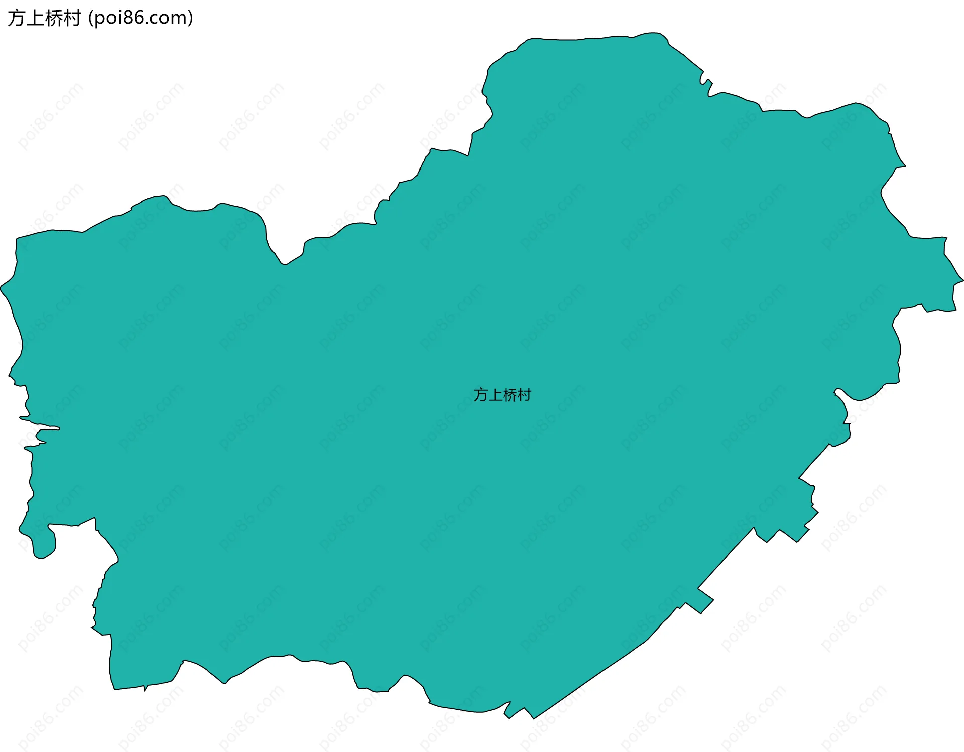 方上桥村边界地图