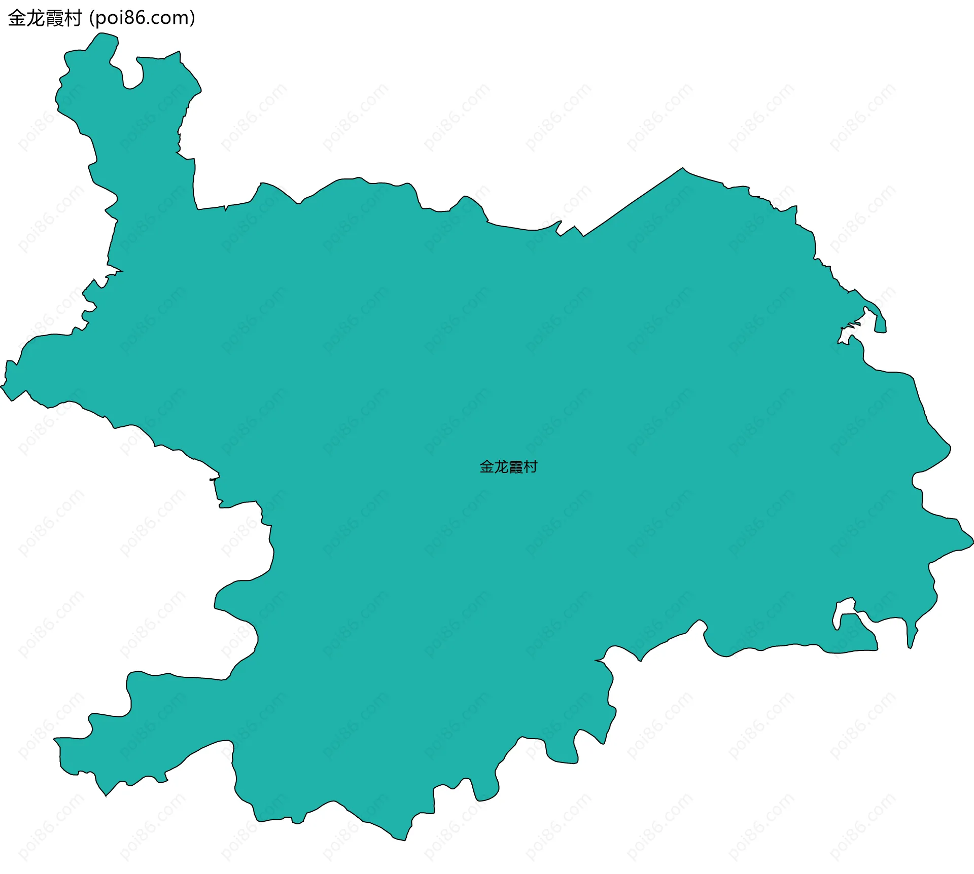 金龙霞村边界地图