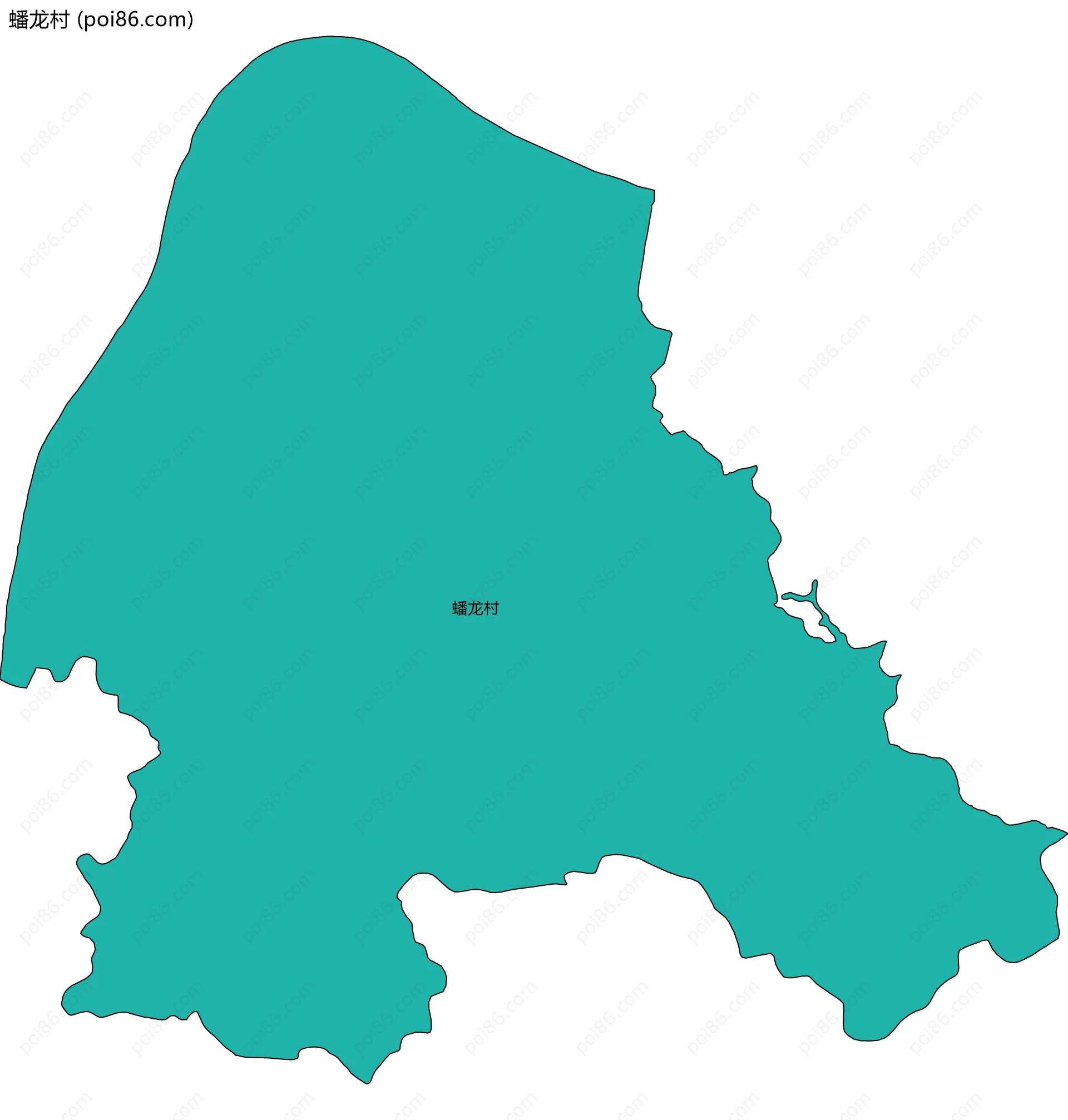 蟠龙村边界地图