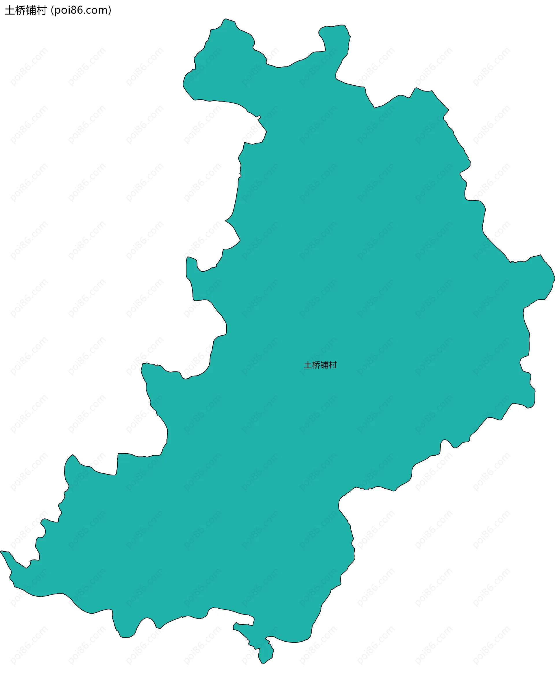 土桥铺村边界地图