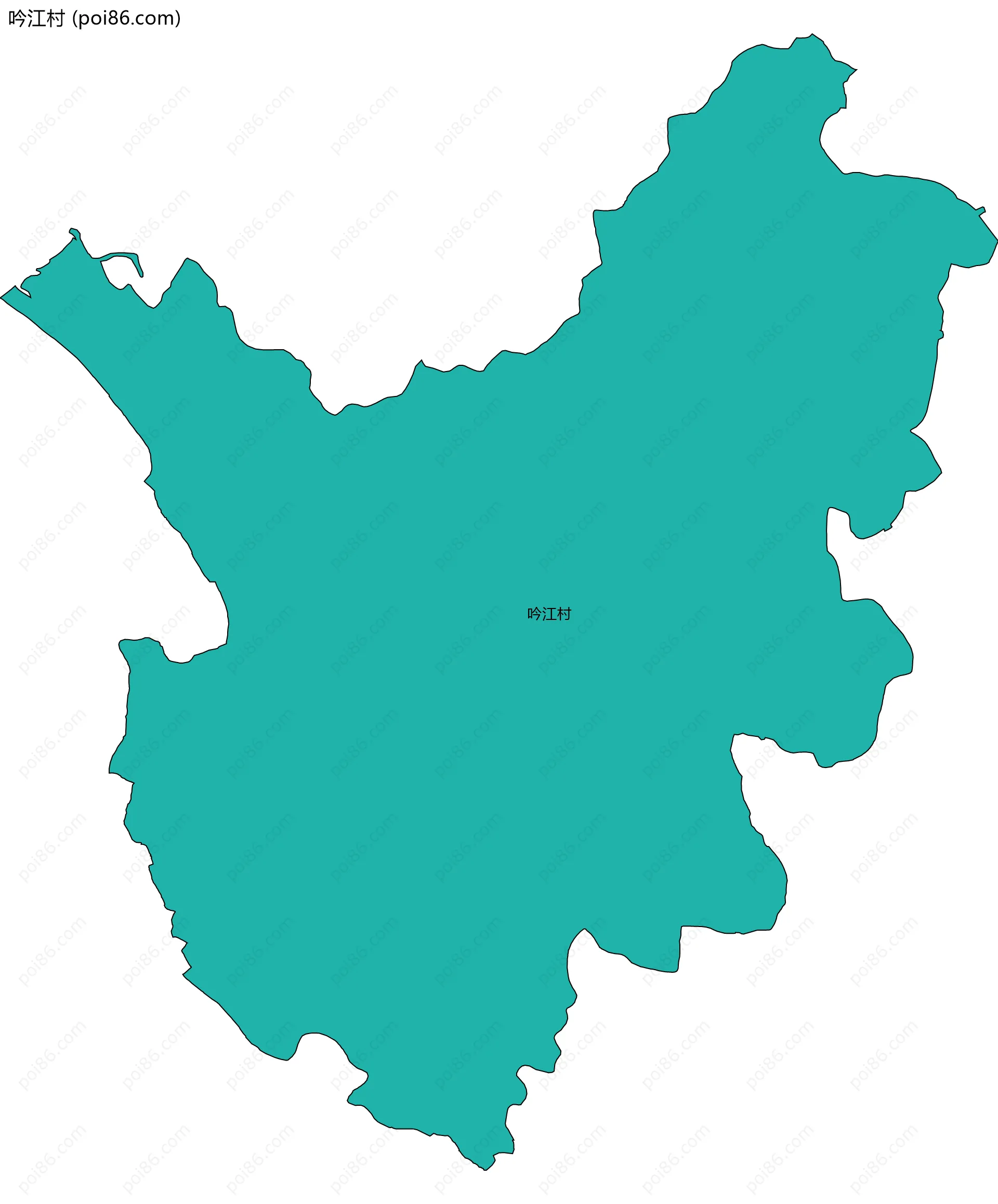 吟江村边界地图