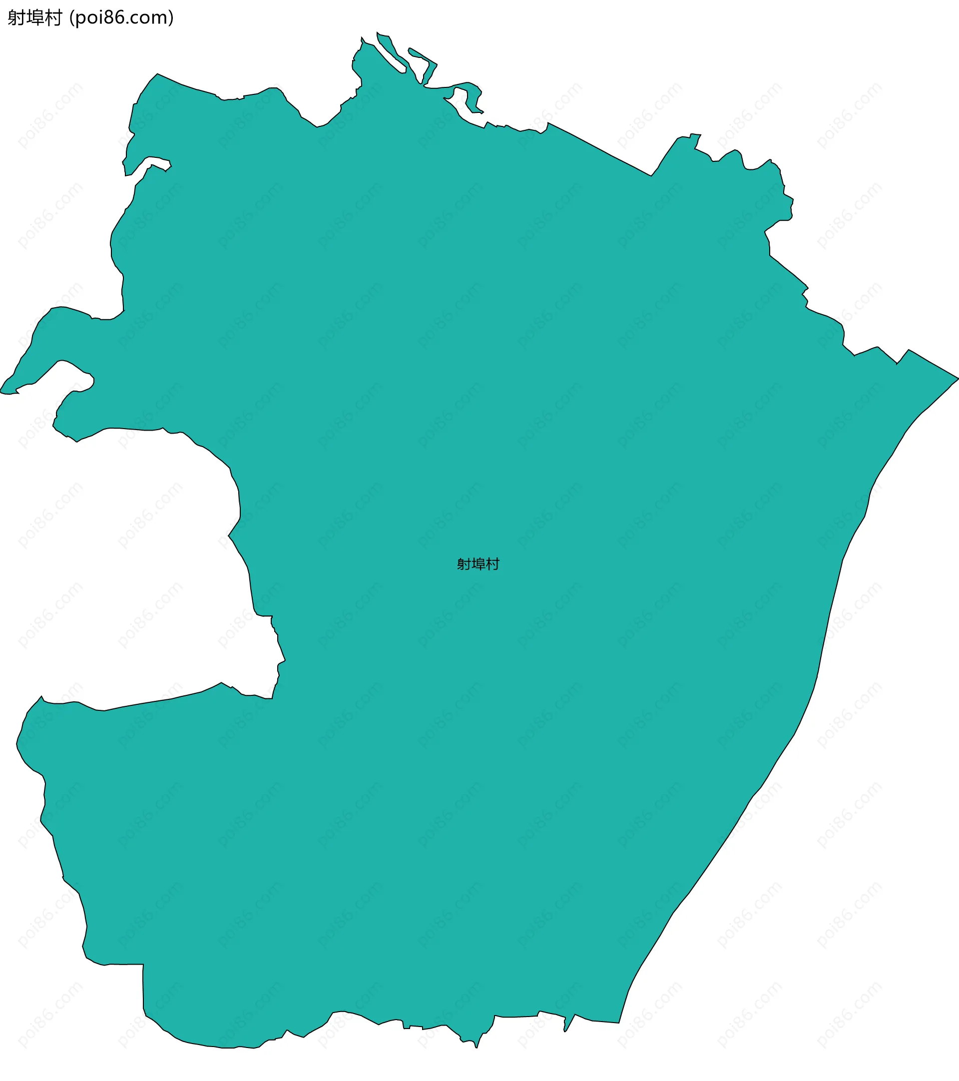 射埠村边界地图
