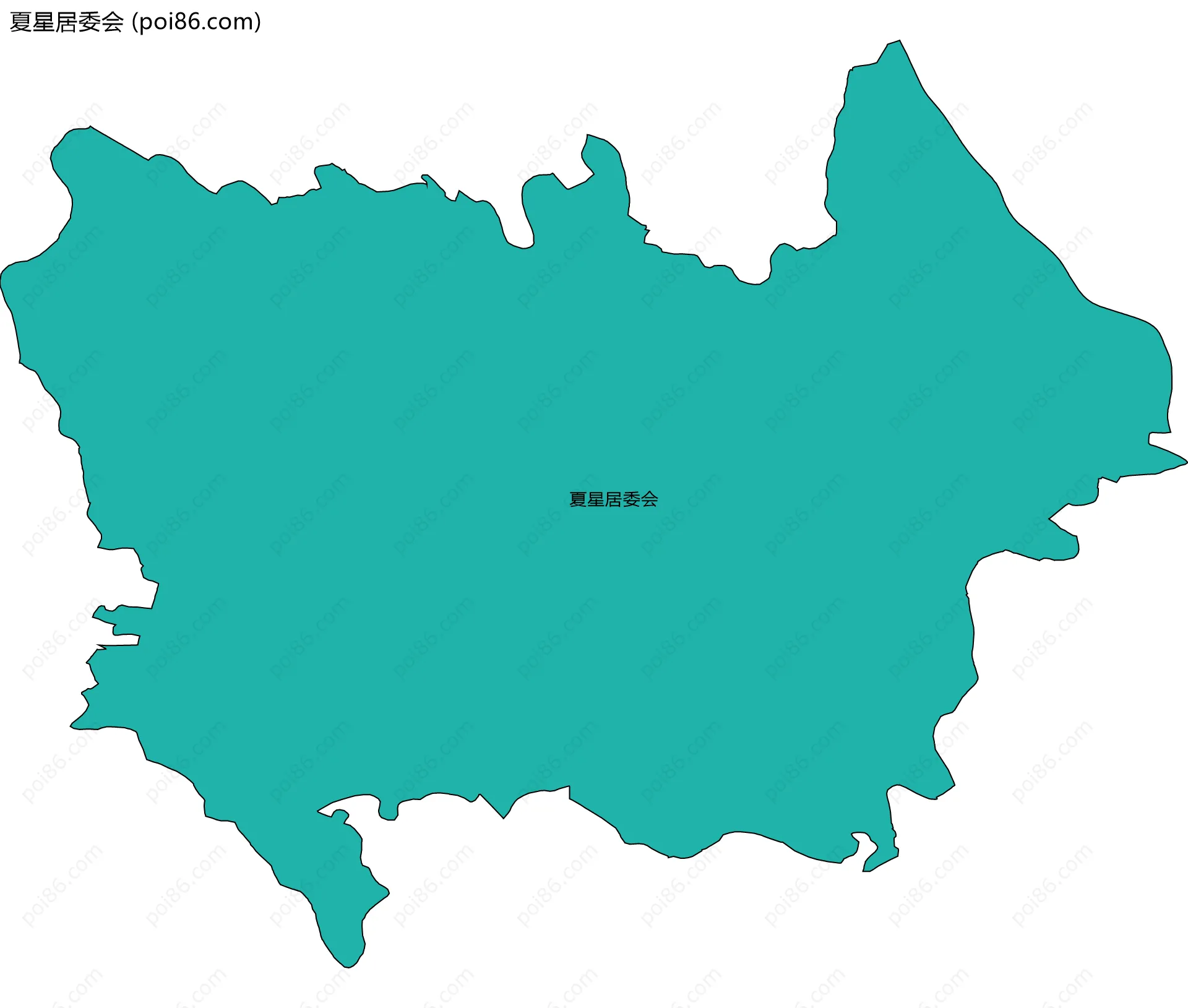 夏星居委会边界地图