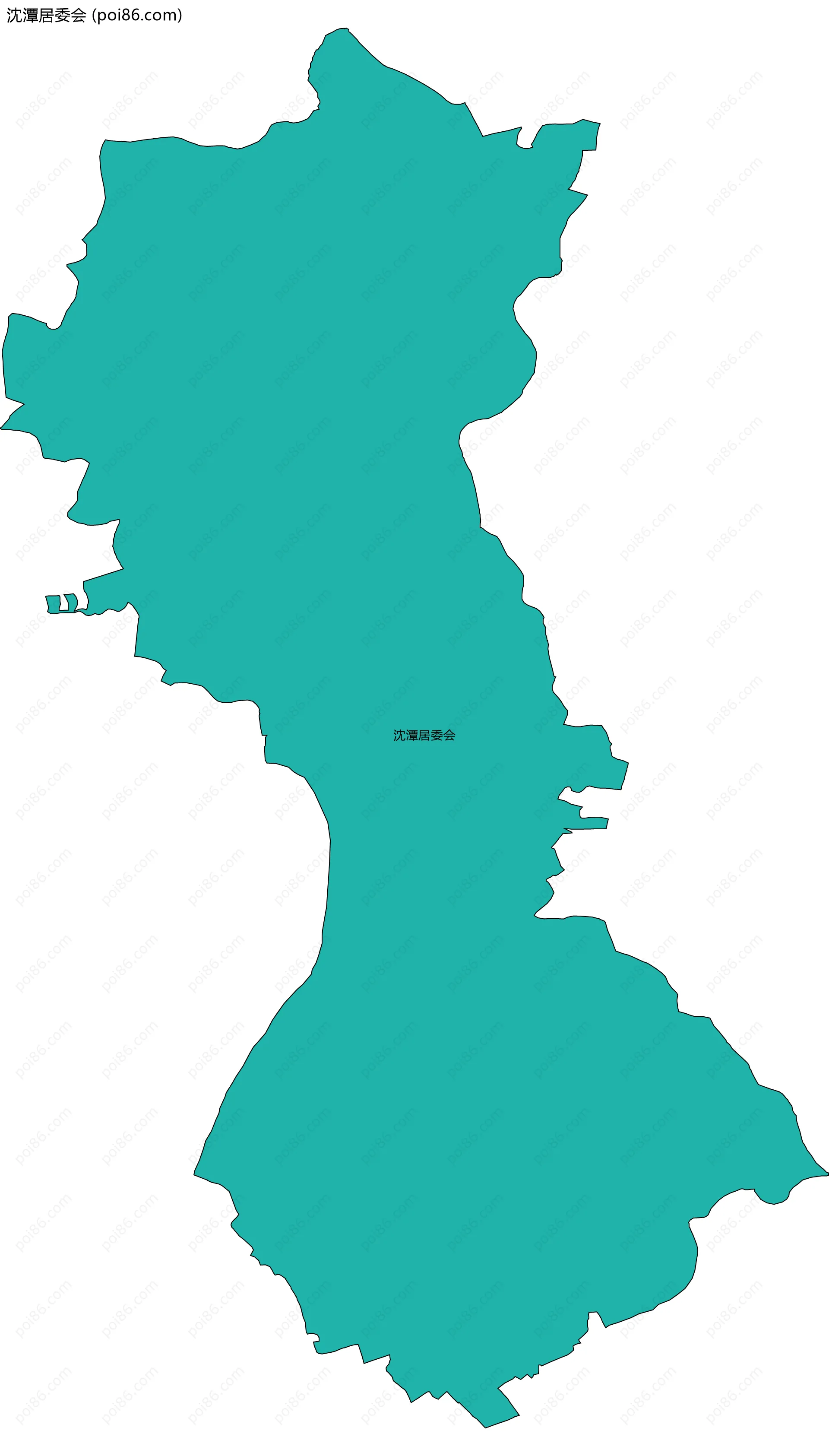 沈潭居委会边界地图