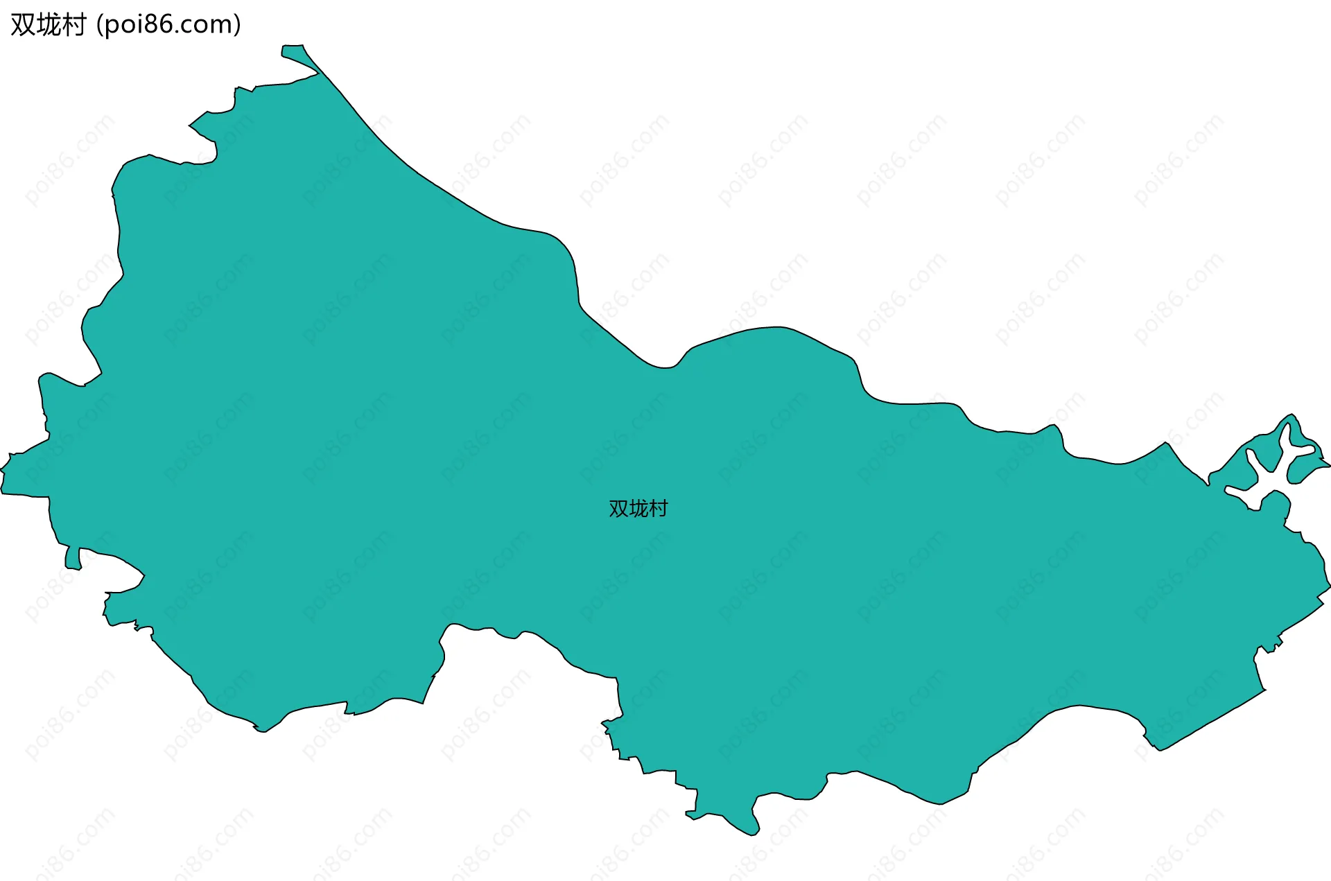 双垅村边界地图