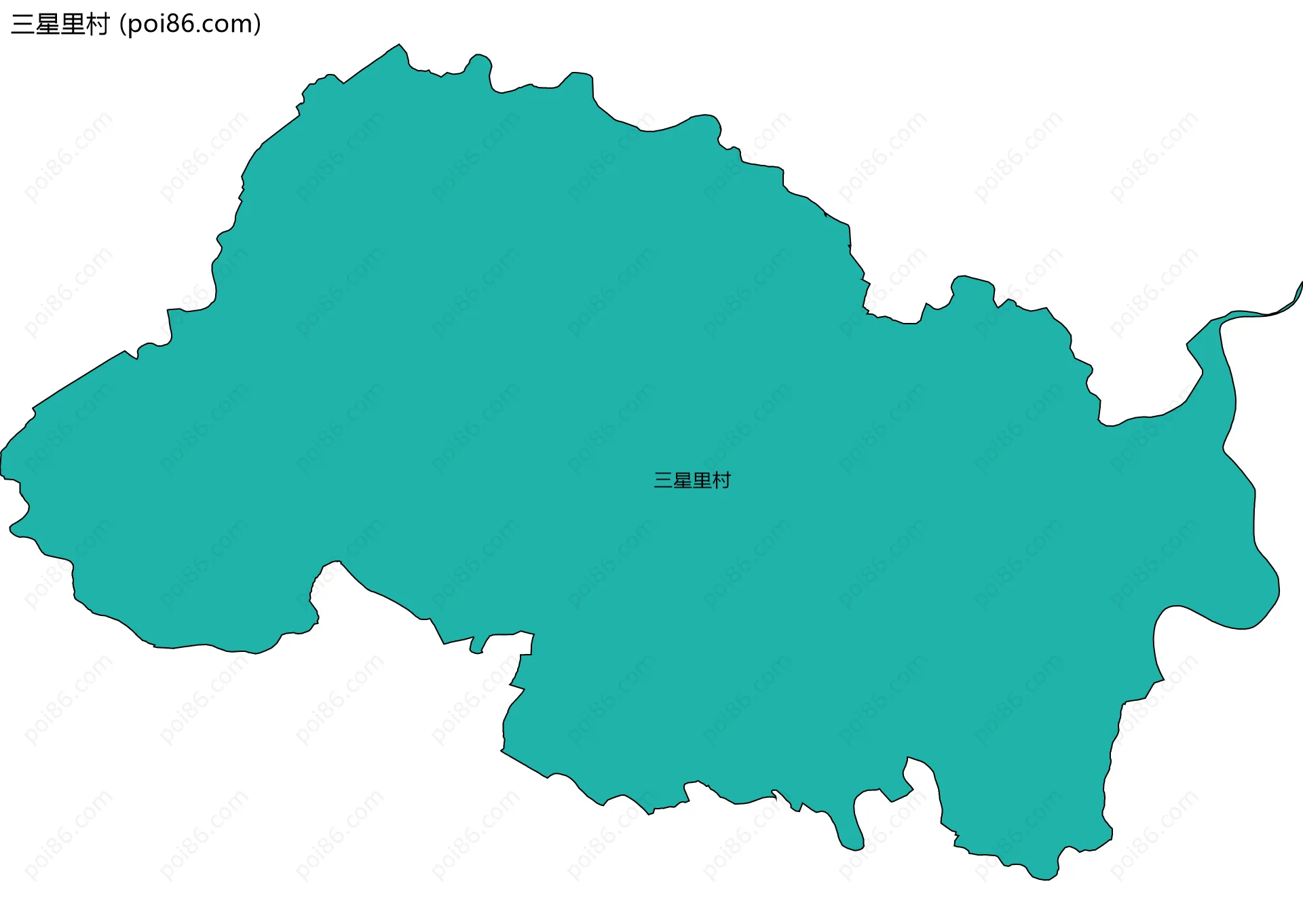 三星里村边界地图