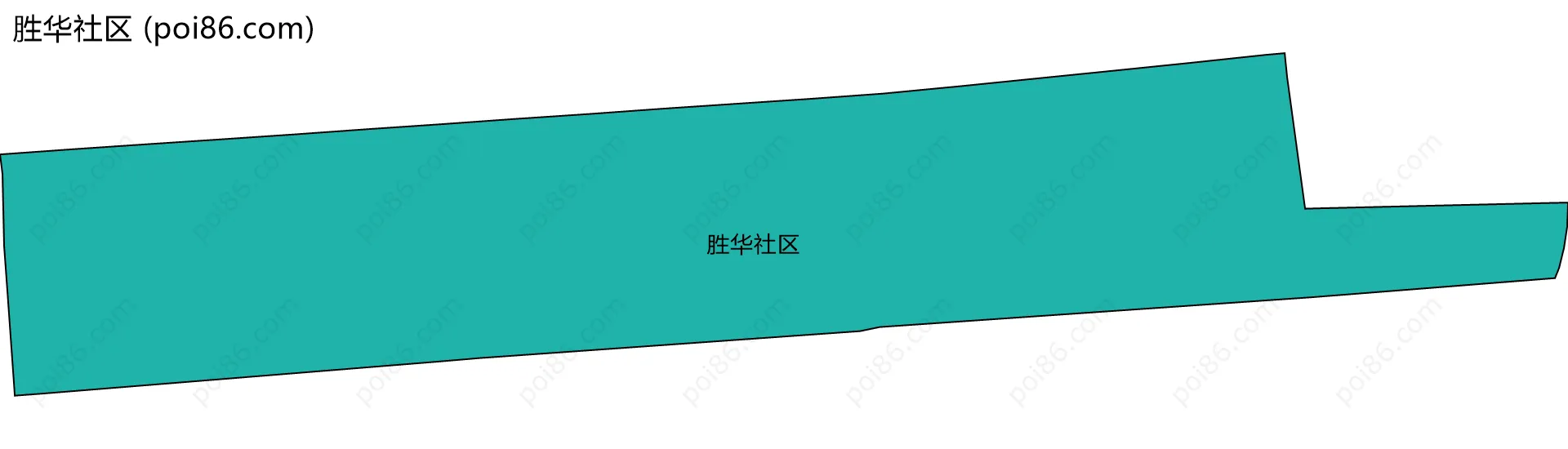 胜华社区边界地图
