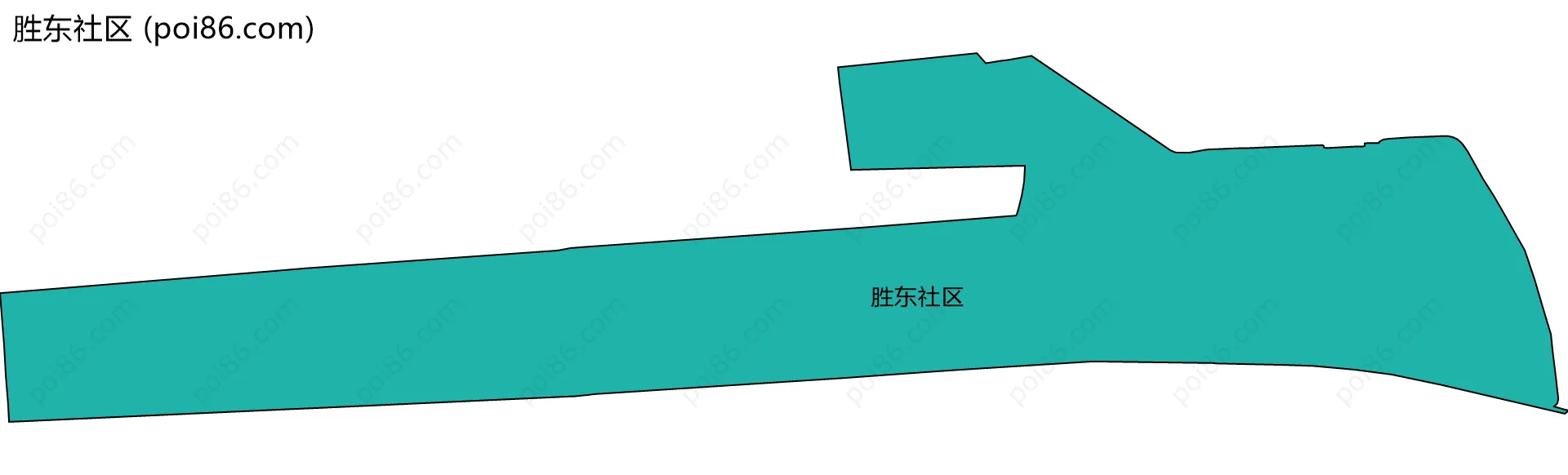 胜东社区边界地图